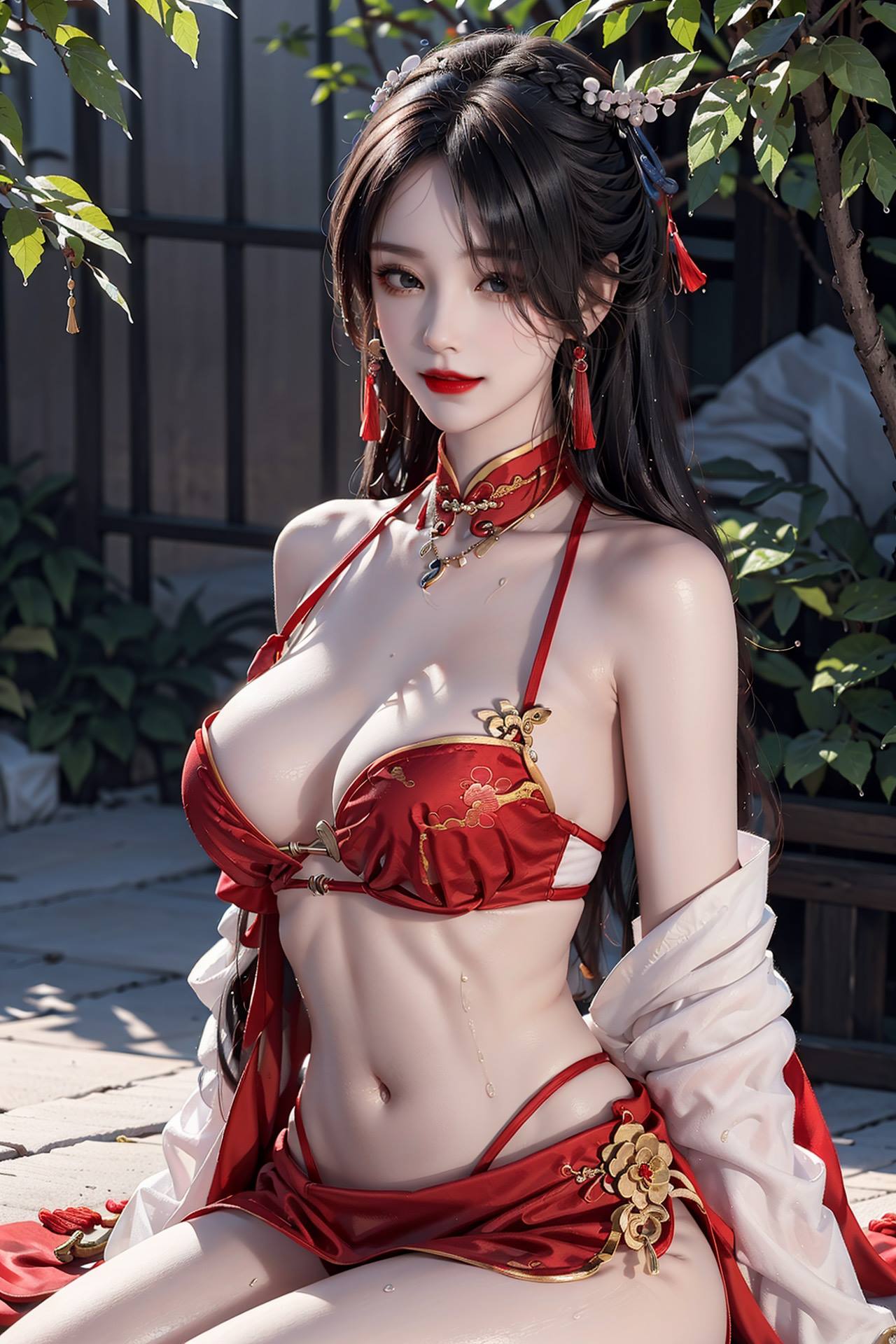 图片[18]-AI绘画 106 国风肚兜[50P] – 速更版-美库