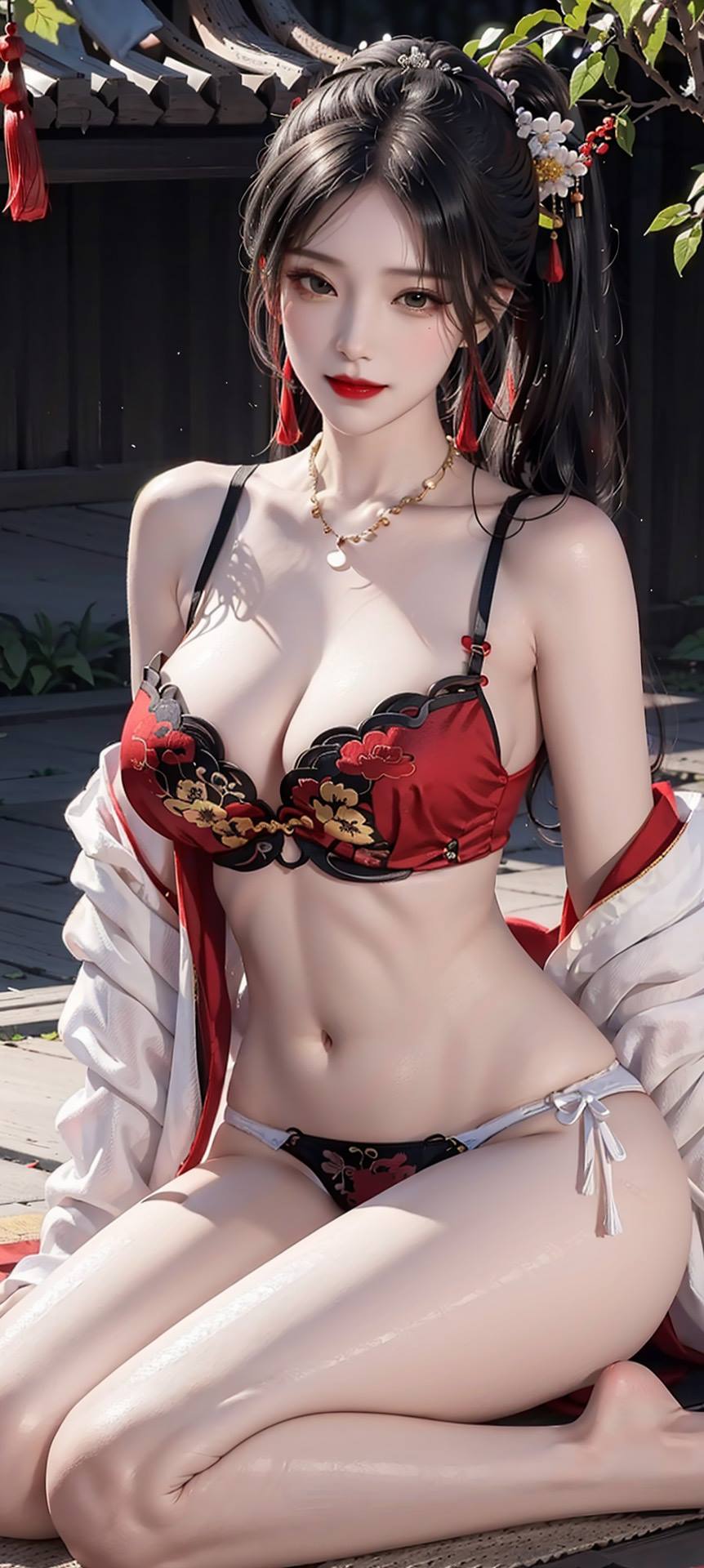 图片[23]-AI绘画 106 国风肚兜[50P] – 速更版-美库