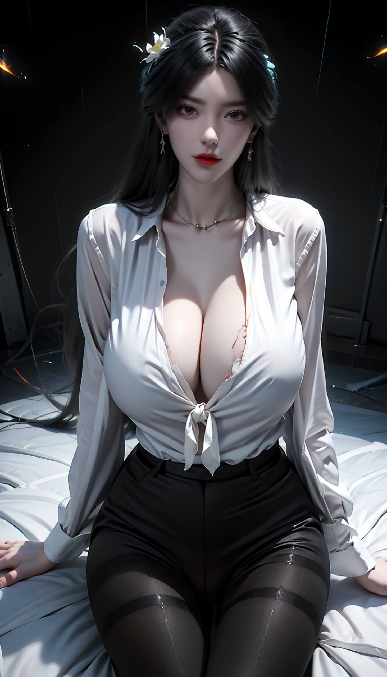 图片[10]-AI绘画 110 完美世界 柳神 黑丝衬衫[90P] – 速更版-美库