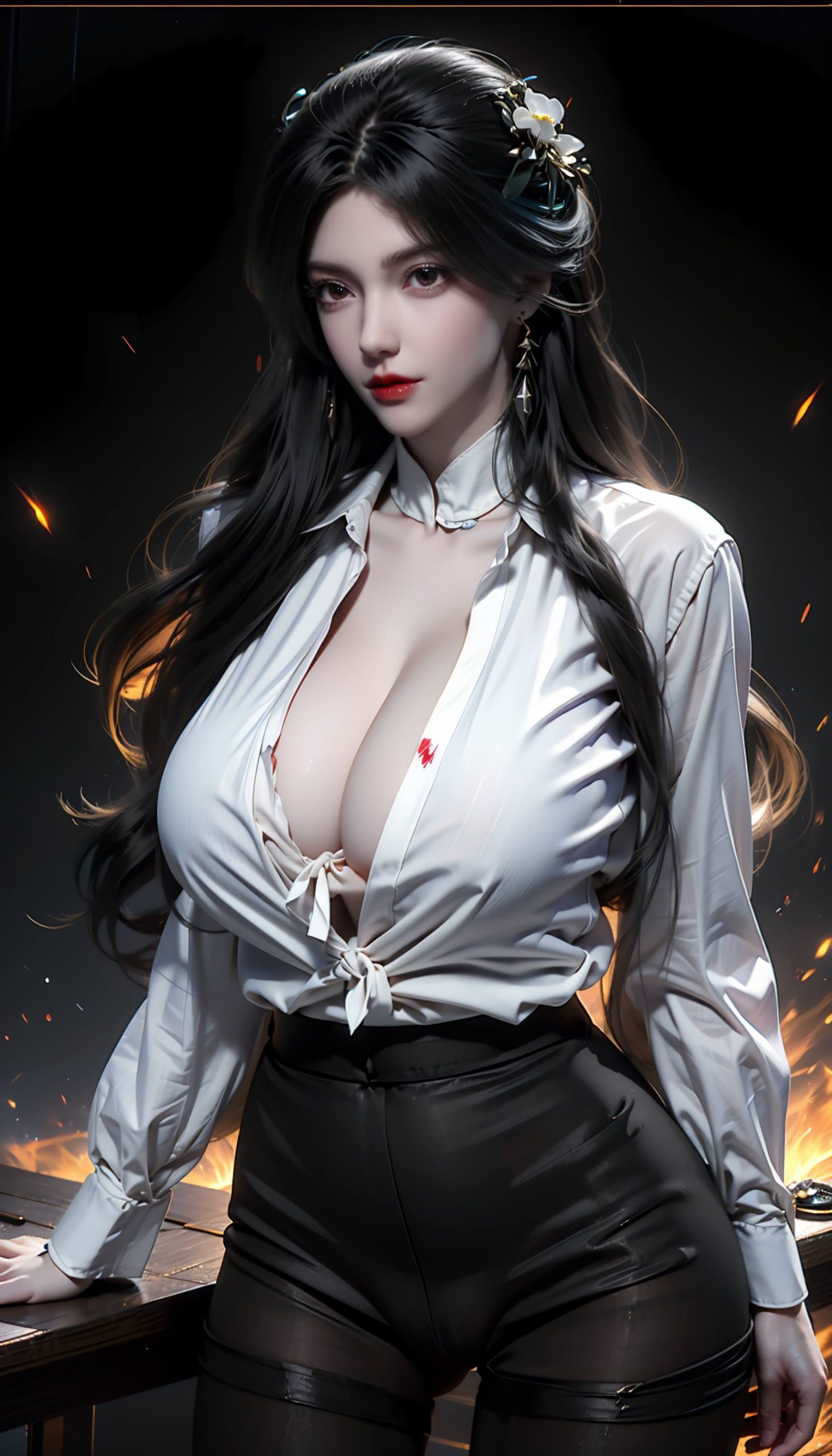 图片[12]-AI绘画 110 完美世界 柳神 黑丝衬衫[90P] – 速更版-美库