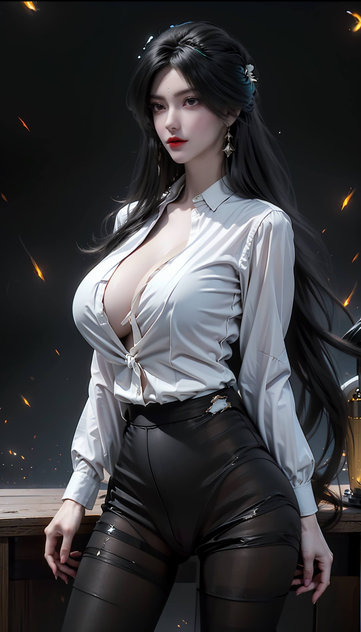 图片[15]-AI绘画 110 完美世界 柳神 黑丝衬衫[90P] – 速更版-美库