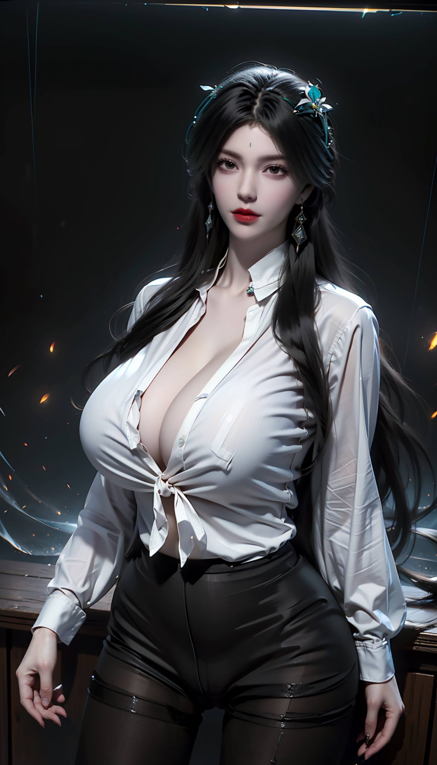 图片[16]-AI绘画 110 完美世界 柳神 黑丝衬衫[90P] – 速更版-美库