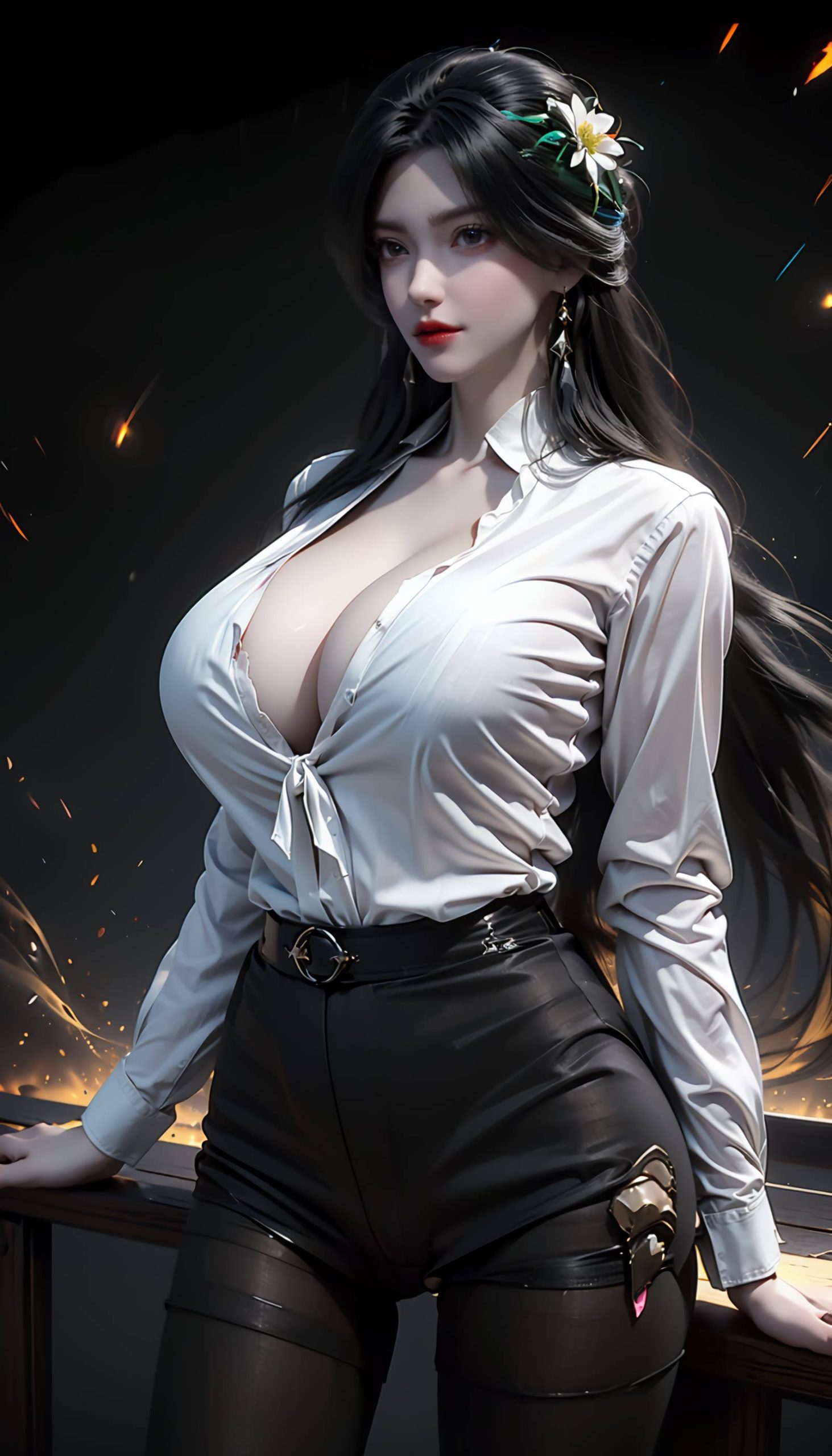 图片[17]-AI绘画 110 完美世界 柳神 黑丝衬衫[90P] – 速更版-美库