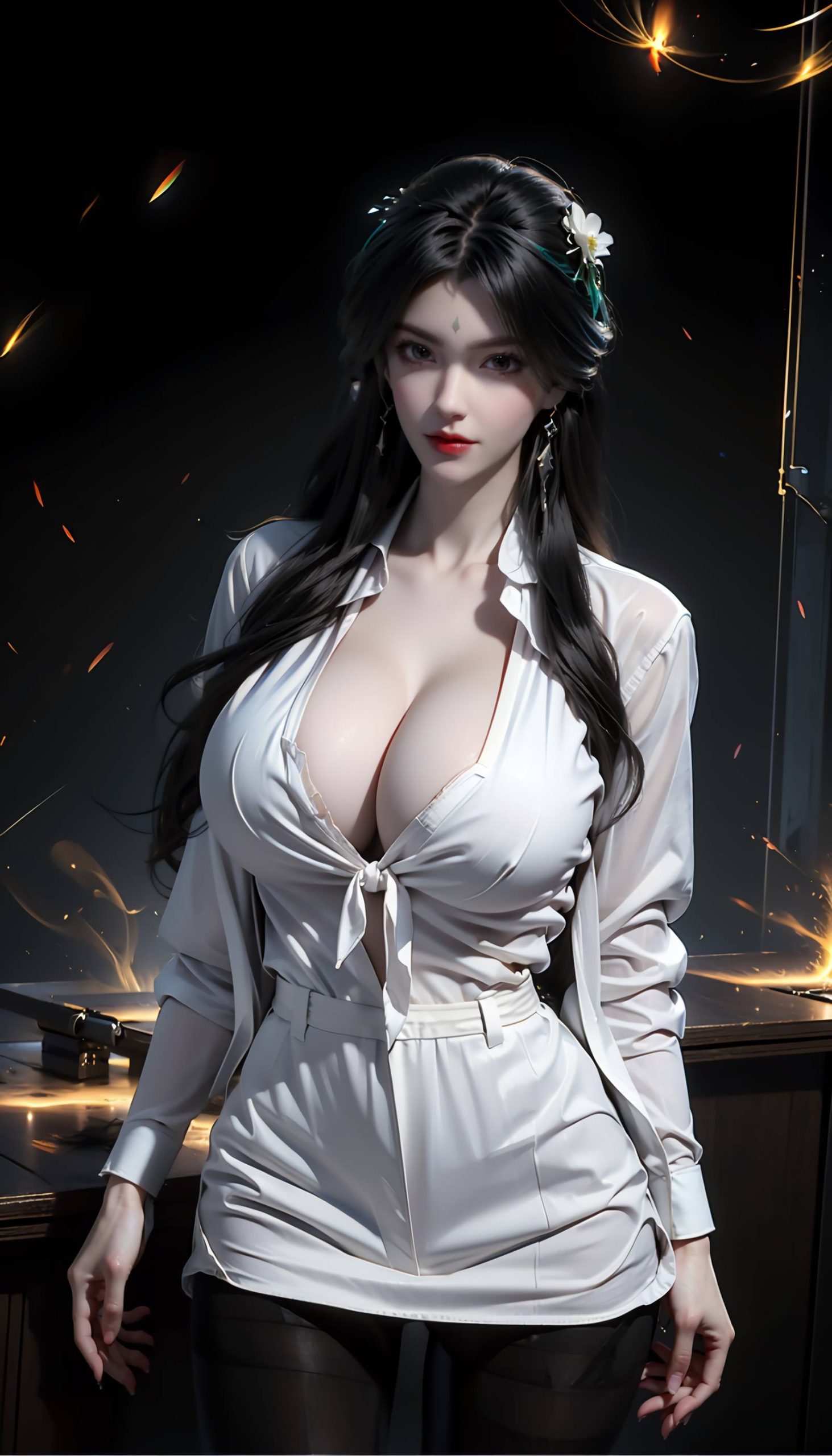 图片[22]-AI绘画 110 完美世界 柳神 黑丝衬衫[90P] – 速更版-美库