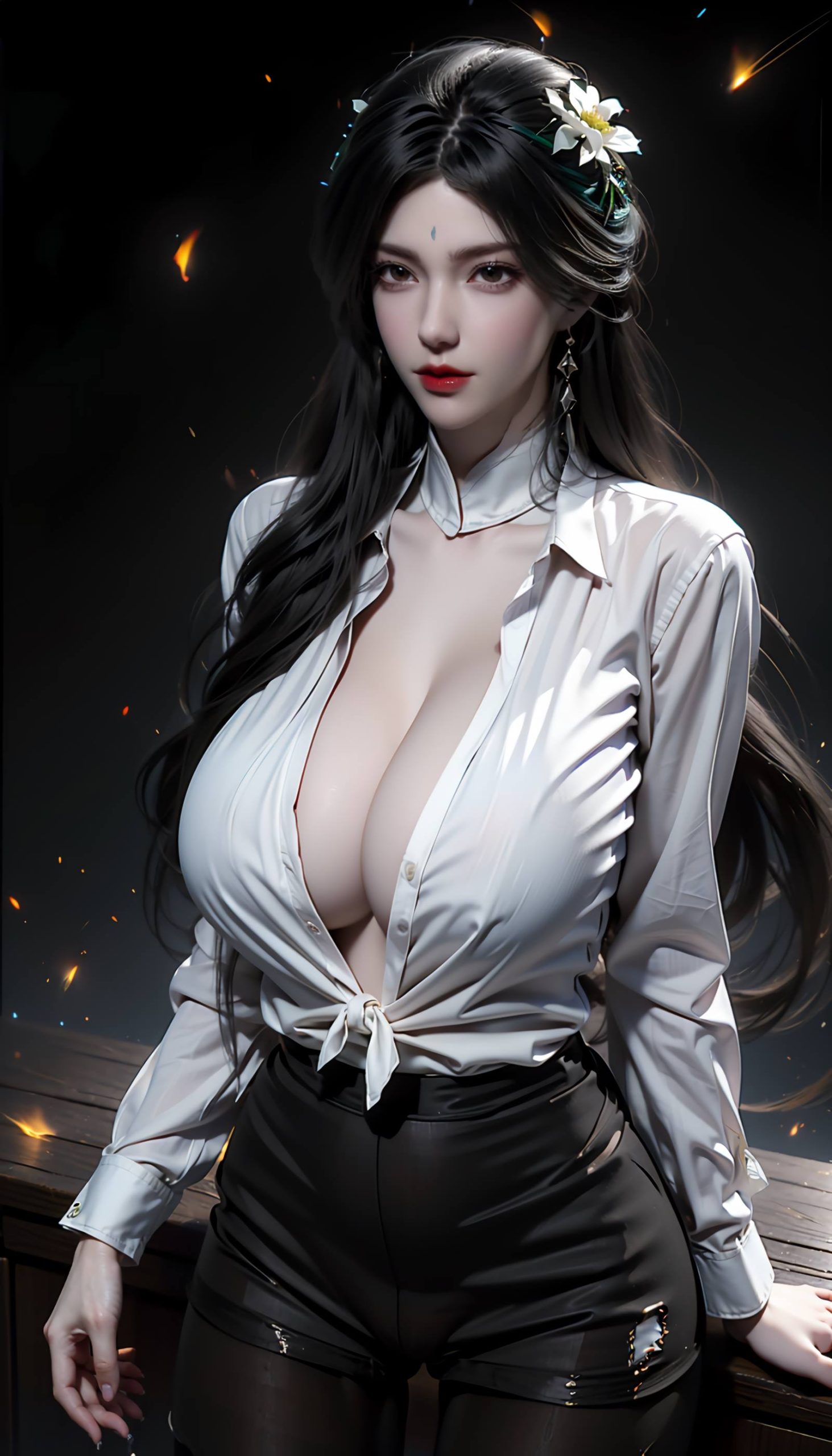 图片[23]-AI绘画 110 完美世界 柳神 黑丝衬衫[90P] – 速更版-美库