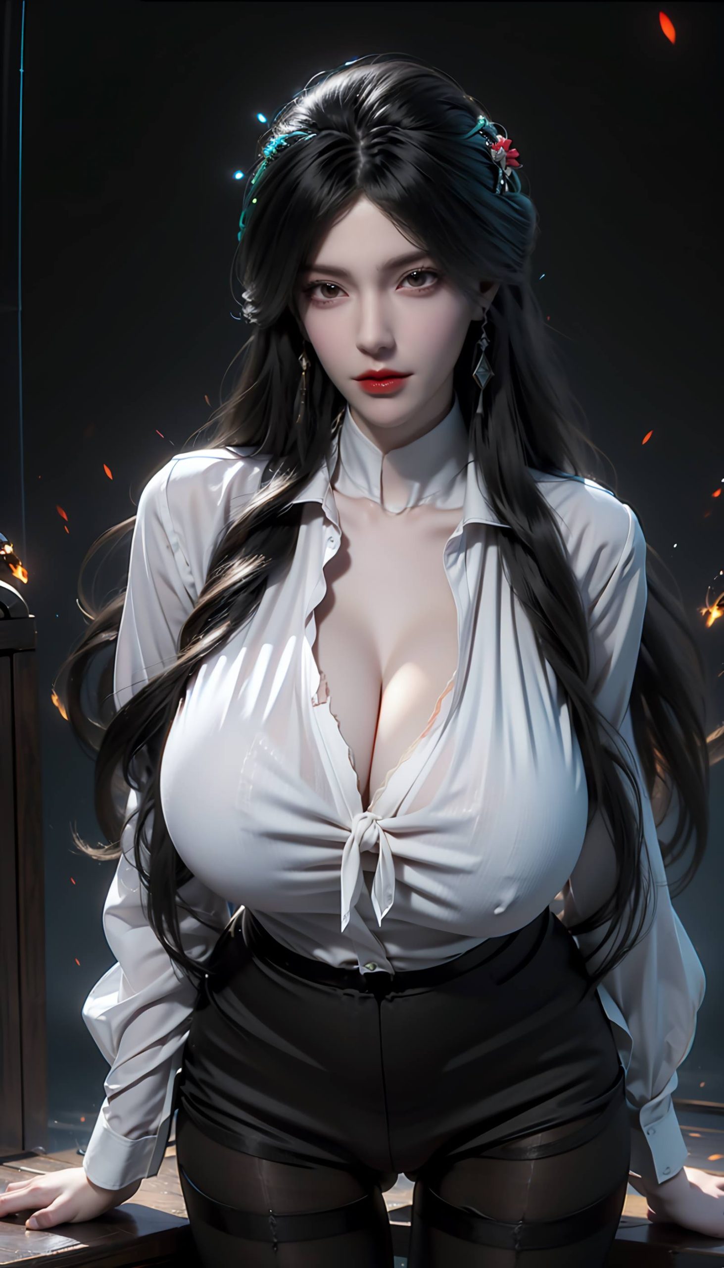 图片[30]-AI绘画 110 完美世界 柳神 黑丝衬衫[90P] – 速更版-美库