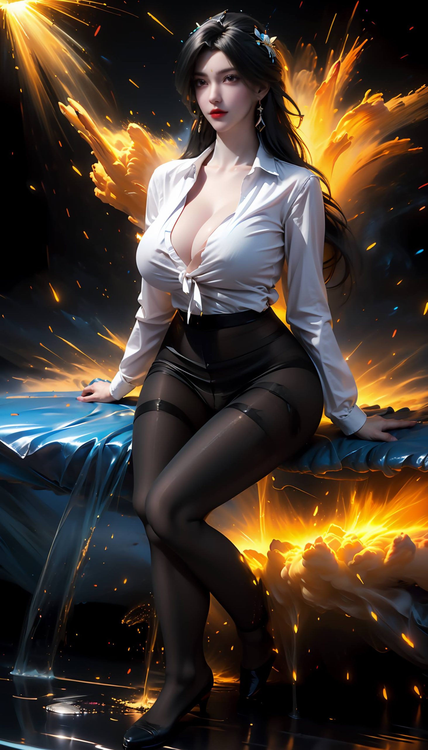 图片[40]-AI绘画 110 完美世界 柳神 黑丝衬衫[90P] – 速更版-美库