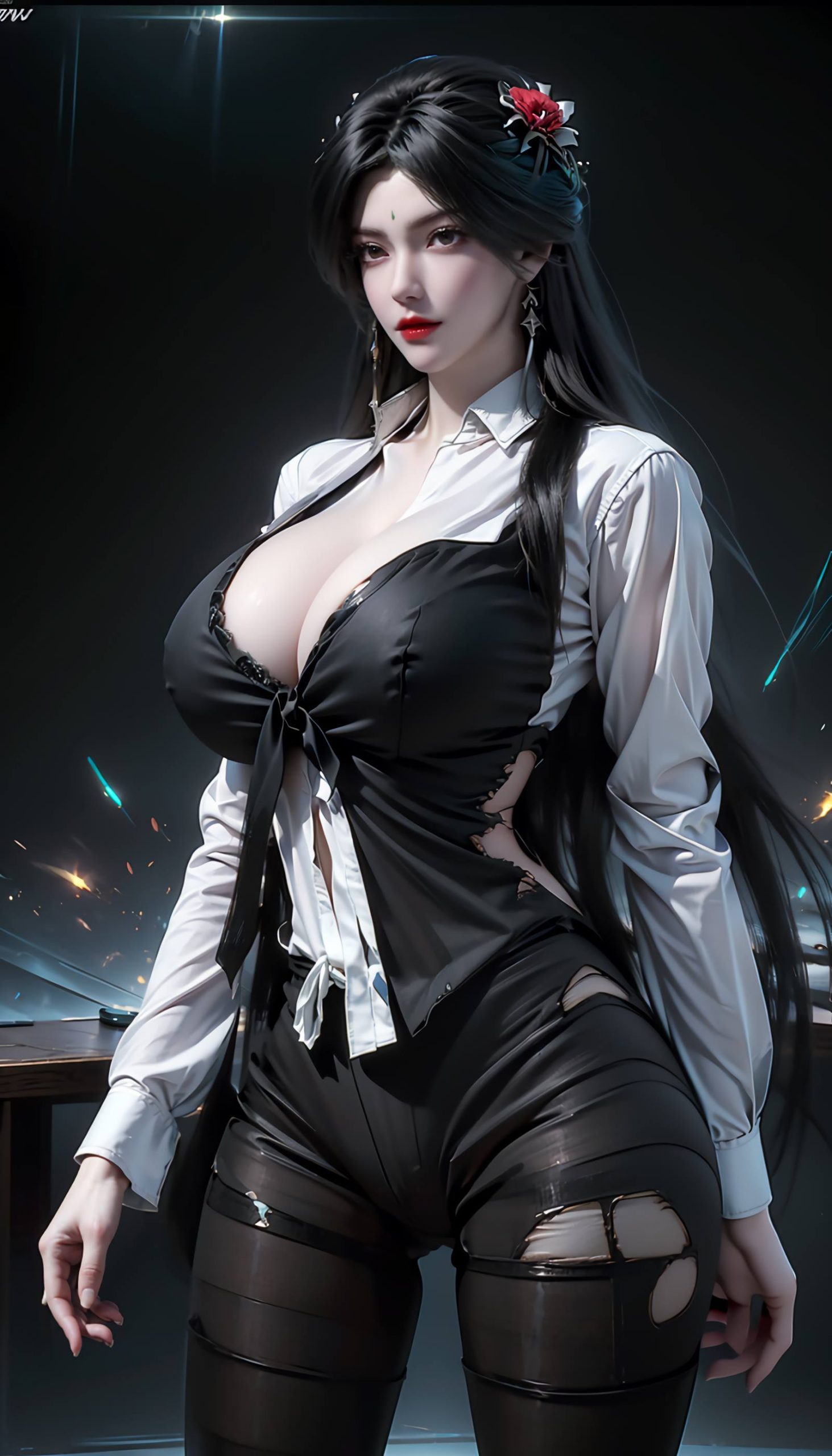 图片[41]-AI绘画 110 完美世界 柳神 黑丝衬衫[90P] – 速更版-美库