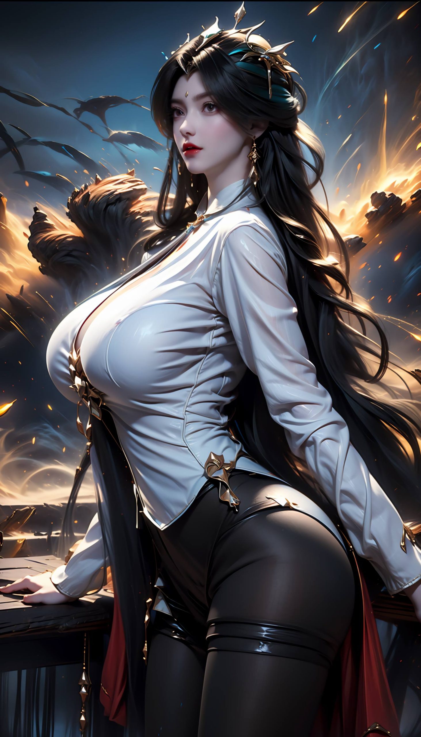 图片[47]-AI绘画 110 完美世界 柳神 黑丝衬衫[90P] – 速更版-美库