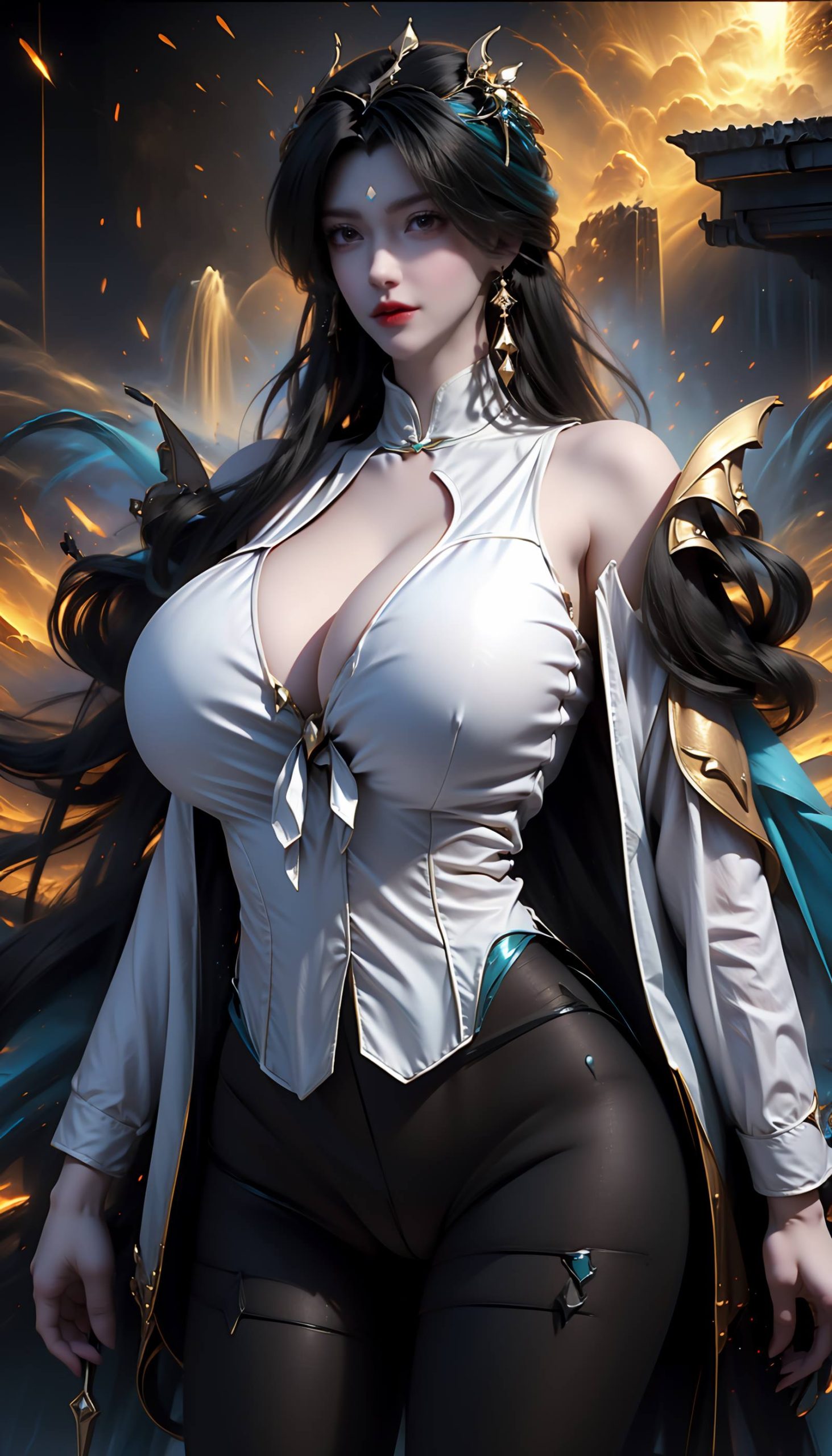 图片[55]-AI绘画 110 完美世界 柳神 黑丝衬衫[90P] – 速更版-美库