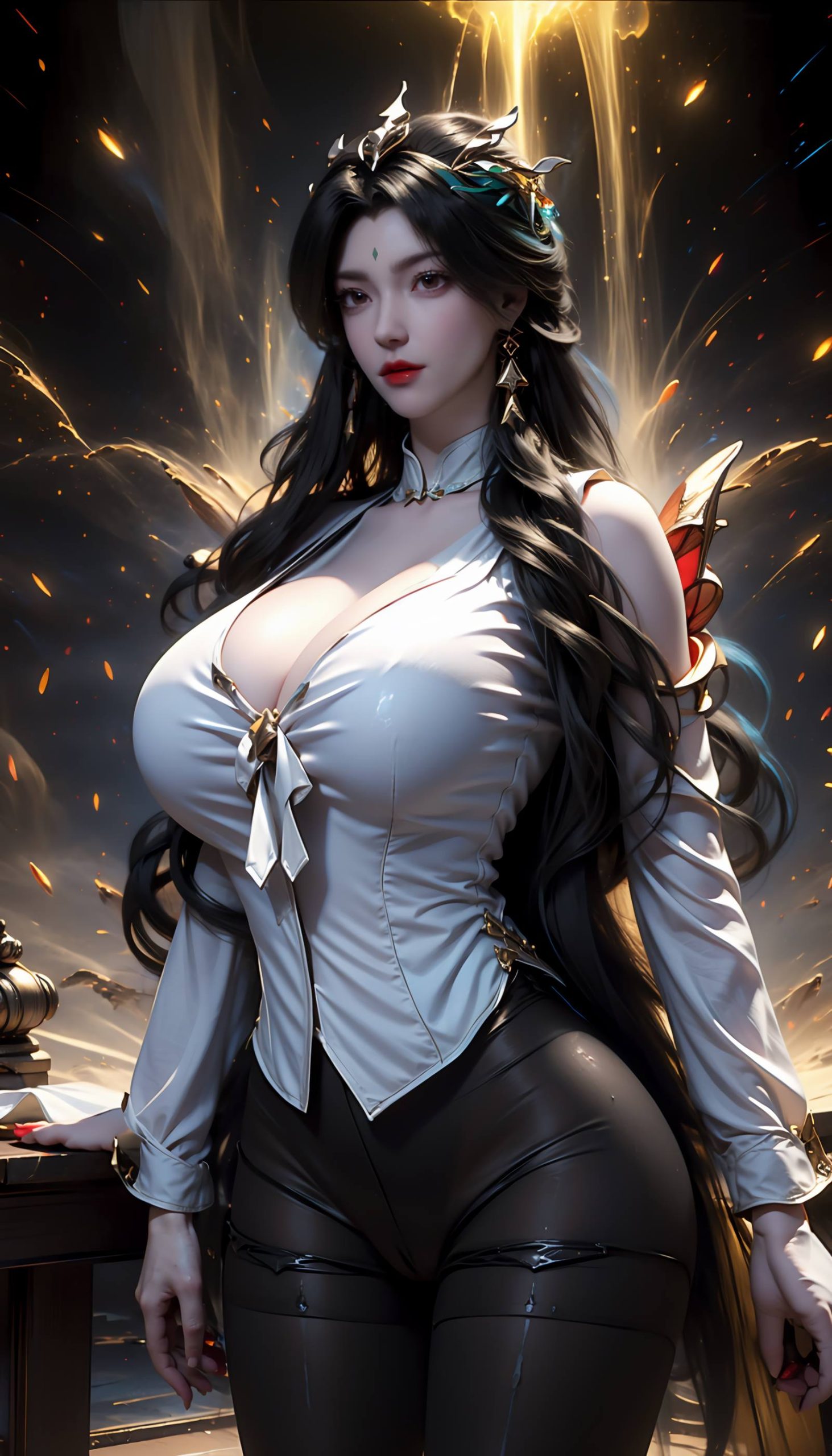 图片[56]-AI绘画 110 完美世界 柳神 黑丝衬衫[90P] – 速更版-美库