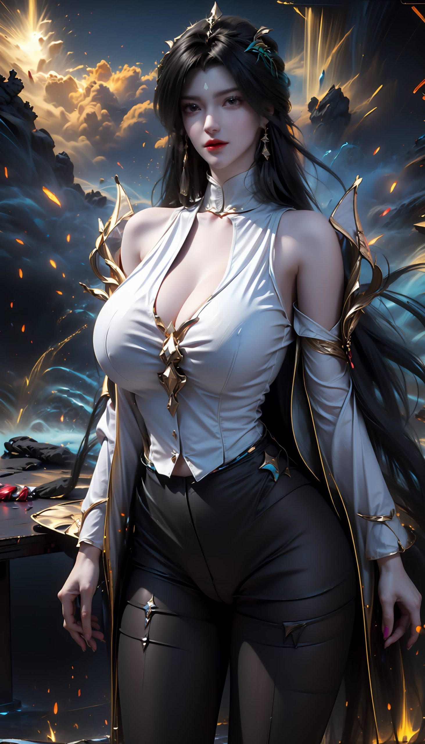 图片[66]-AI绘画 110 完美世界 柳神 黑丝衬衫[90P] – 速更版-美库