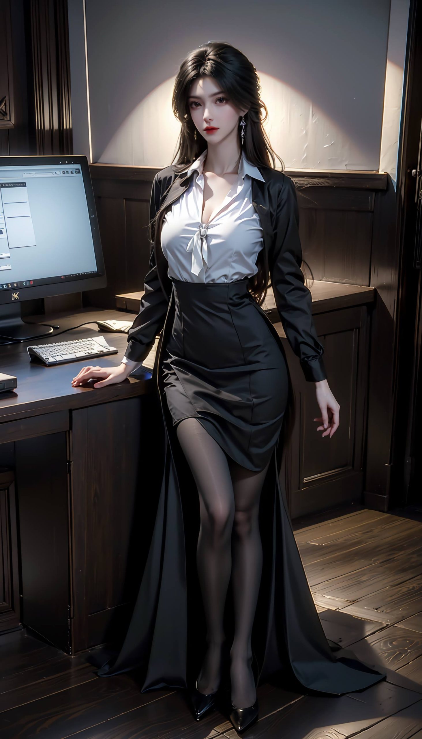 图片[75]-AI绘画 110 完美世界 柳神 黑丝衬衫[90P] – 速更版-美库