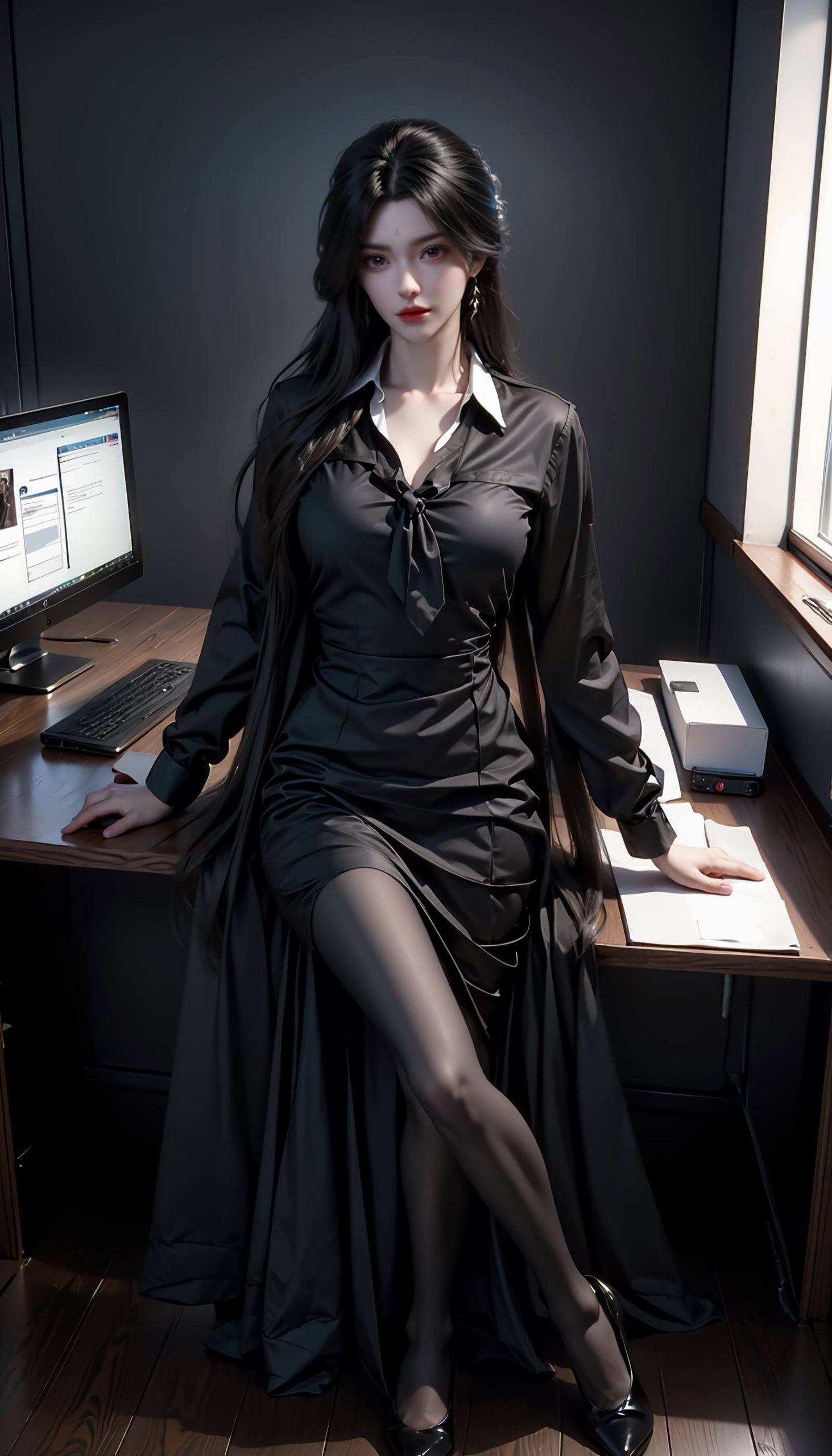 图片[81]-AI绘画 110 完美世界 柳神 黑丝衬衫[90P] – 速更版-美库