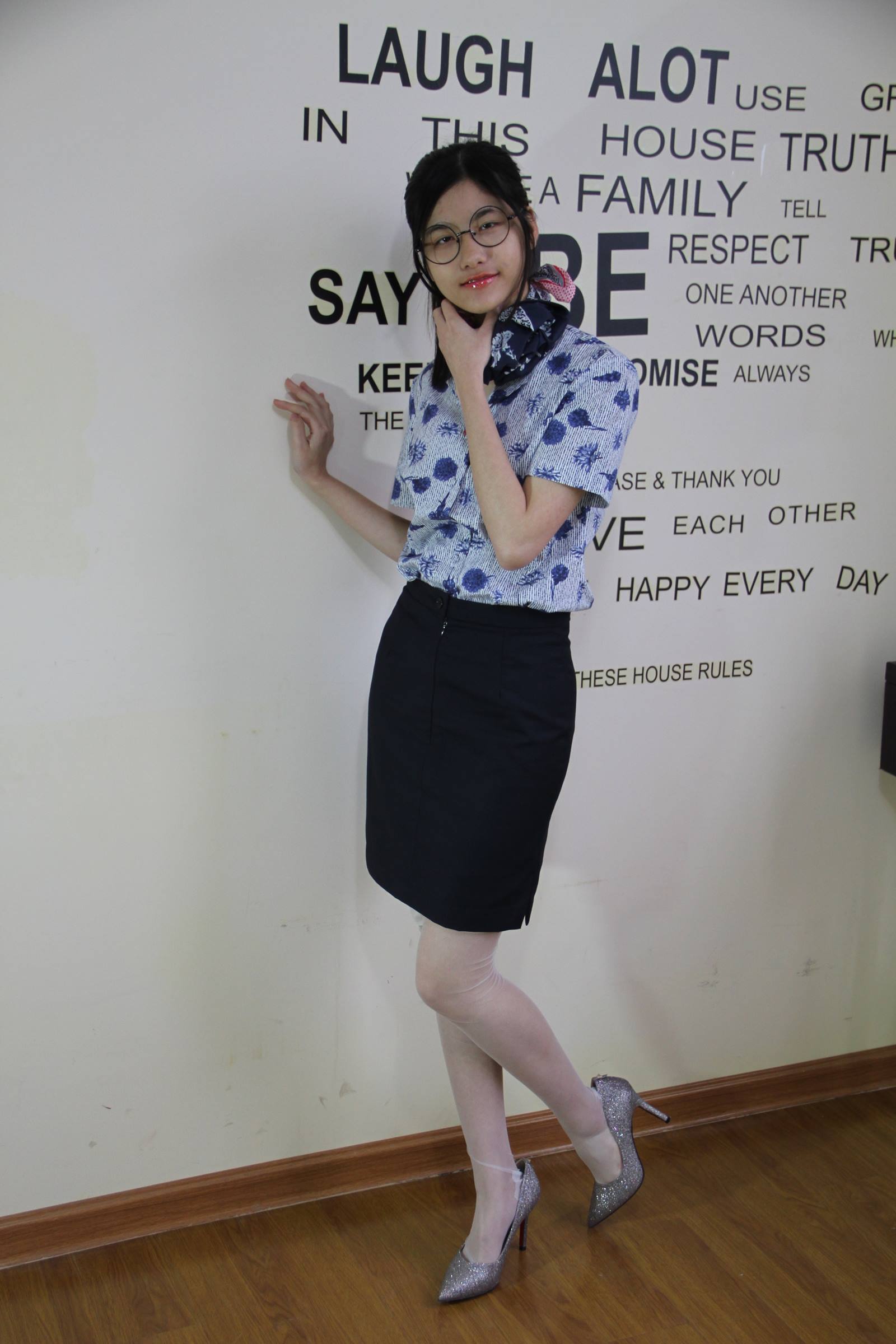 图片[49]-自由摄影 No.004 质感的制服搭配长筒0D长筒丝 [78P] – 速更版-美库