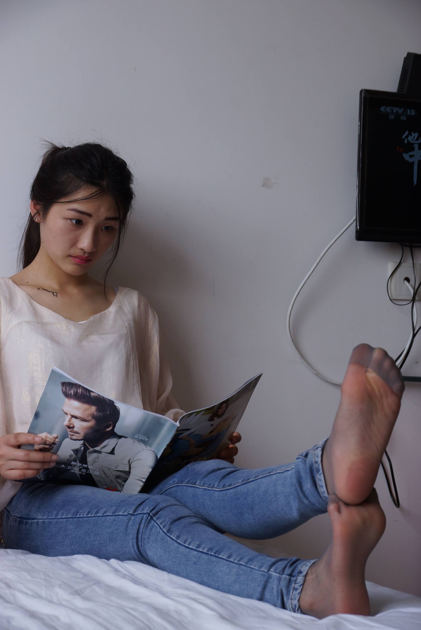 图片[36]-自由摄影 No.005 惬意的周末经典短灰丝陪你看看书 [93P] – 速更版-美库