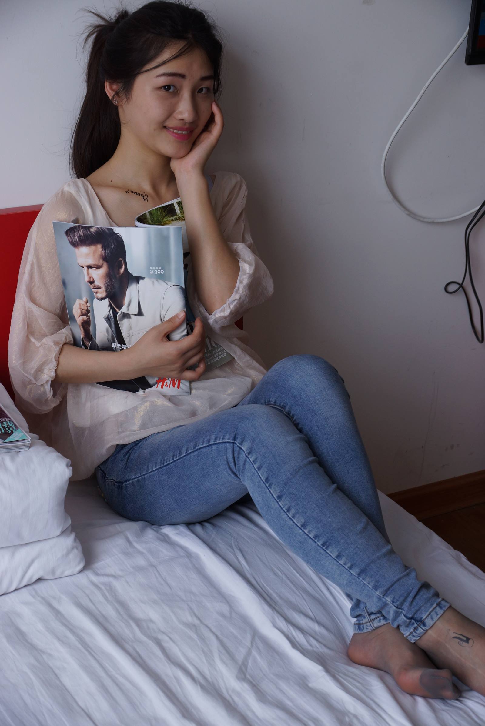 图片[85]-自由摄影 No.005 惬意的周末经典短灰丝陪你看看书 [93P] – 速更版-美库