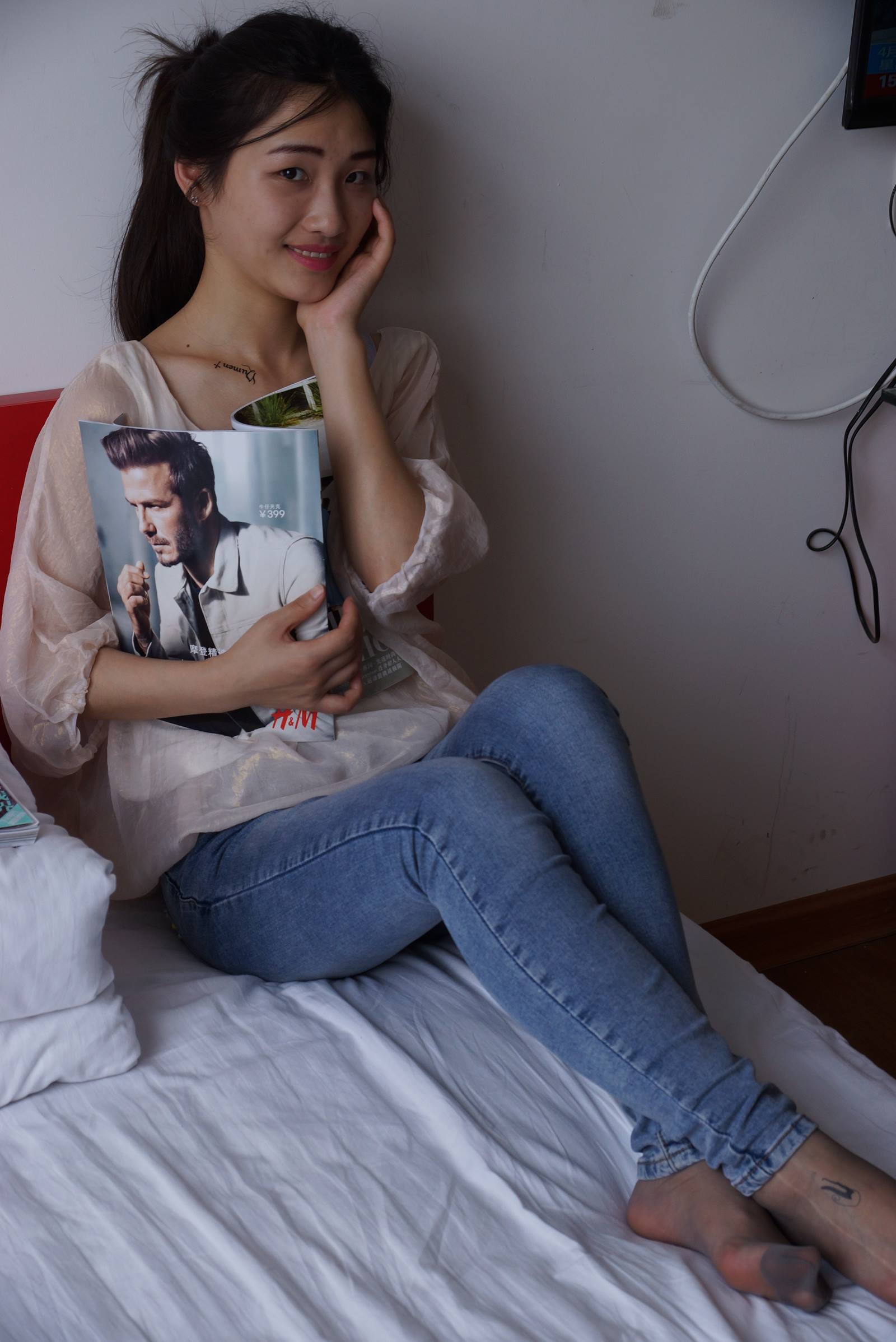 图片[87]-自由摄影 No.005 惬意的周末经典短灰丝陪你看看书 [93P] – 速更版-美库