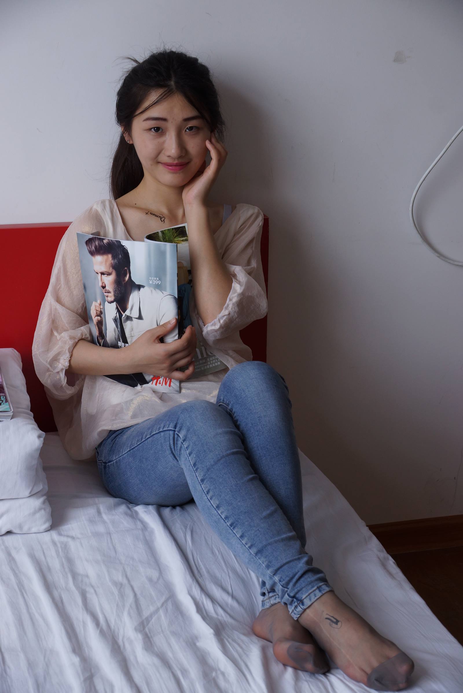 图片[88]-自由摄影 No.005 惬意的周末经典短灰丝陪你看看书 [93P] – 速更版-美库