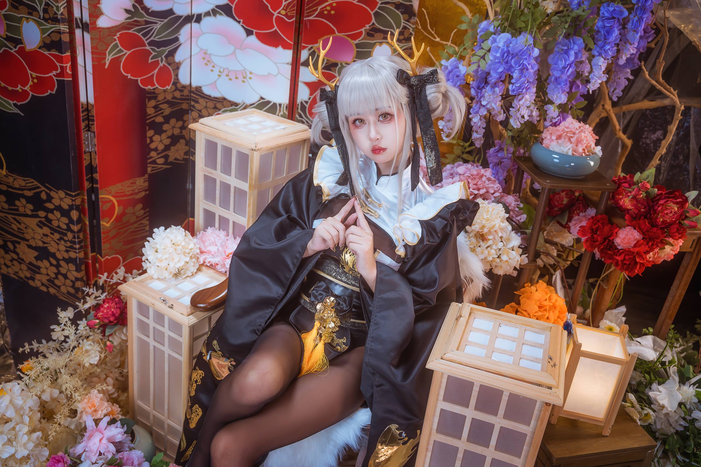 图片[13]-萌芽儿o0  白兔和服[18P] – 速更版-美库