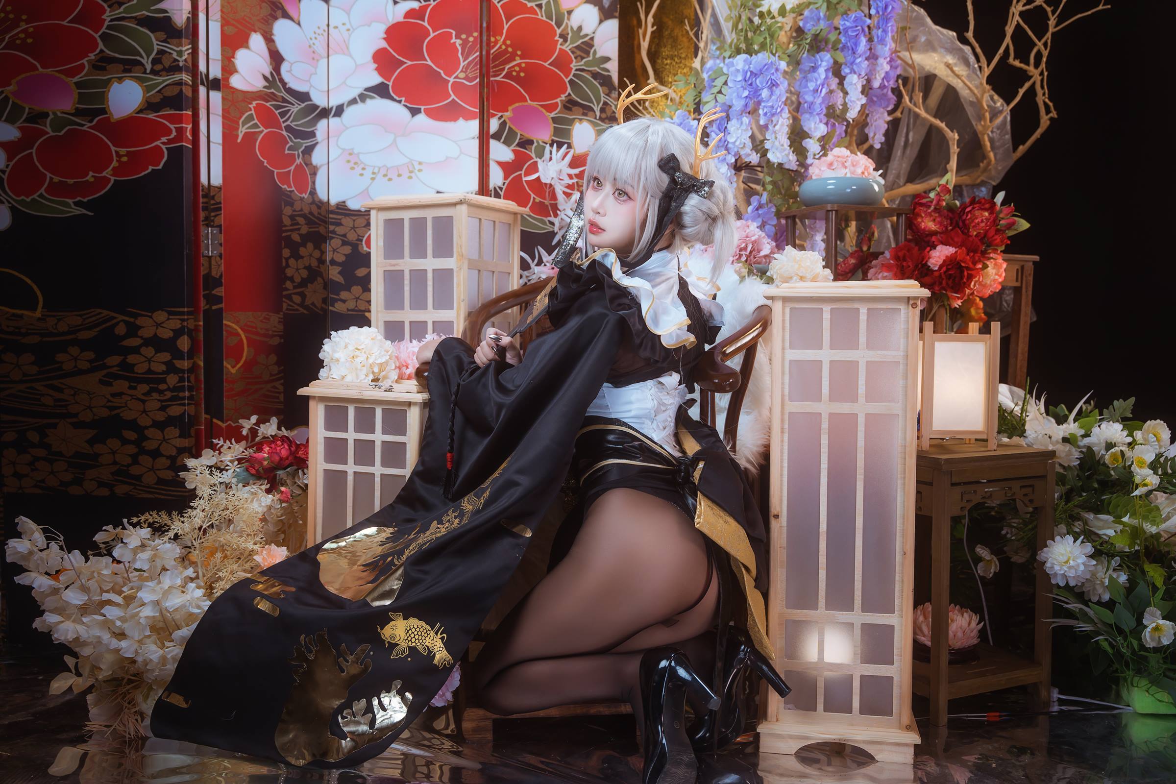 图片[17]-萌芽儿o0  白兔和服[18P] – 速更版-美库