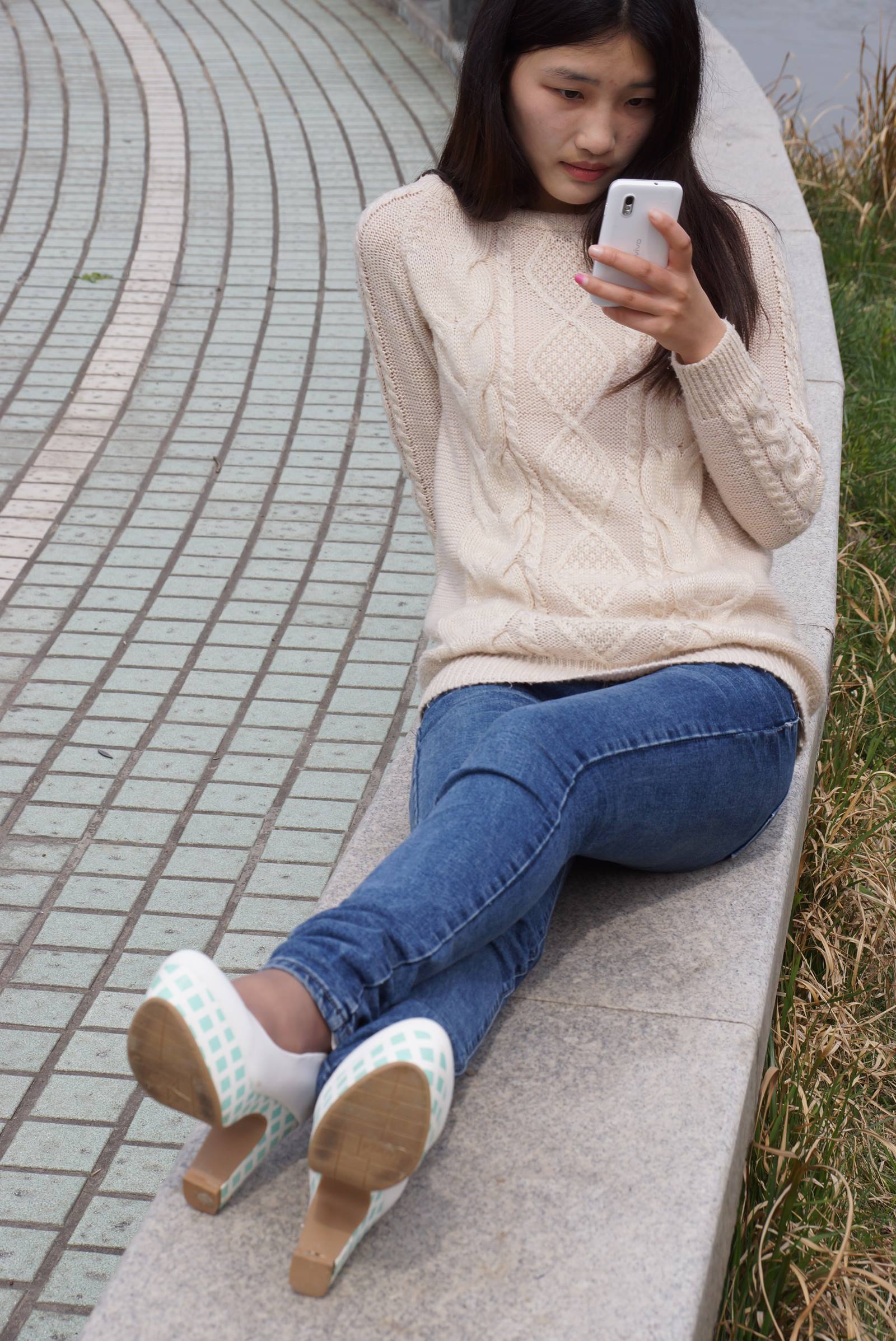 图片[11]-自由摄影 No.009 刚刚学会穿高跟鞋的大二小学妹 [99P] – 速更版-美库