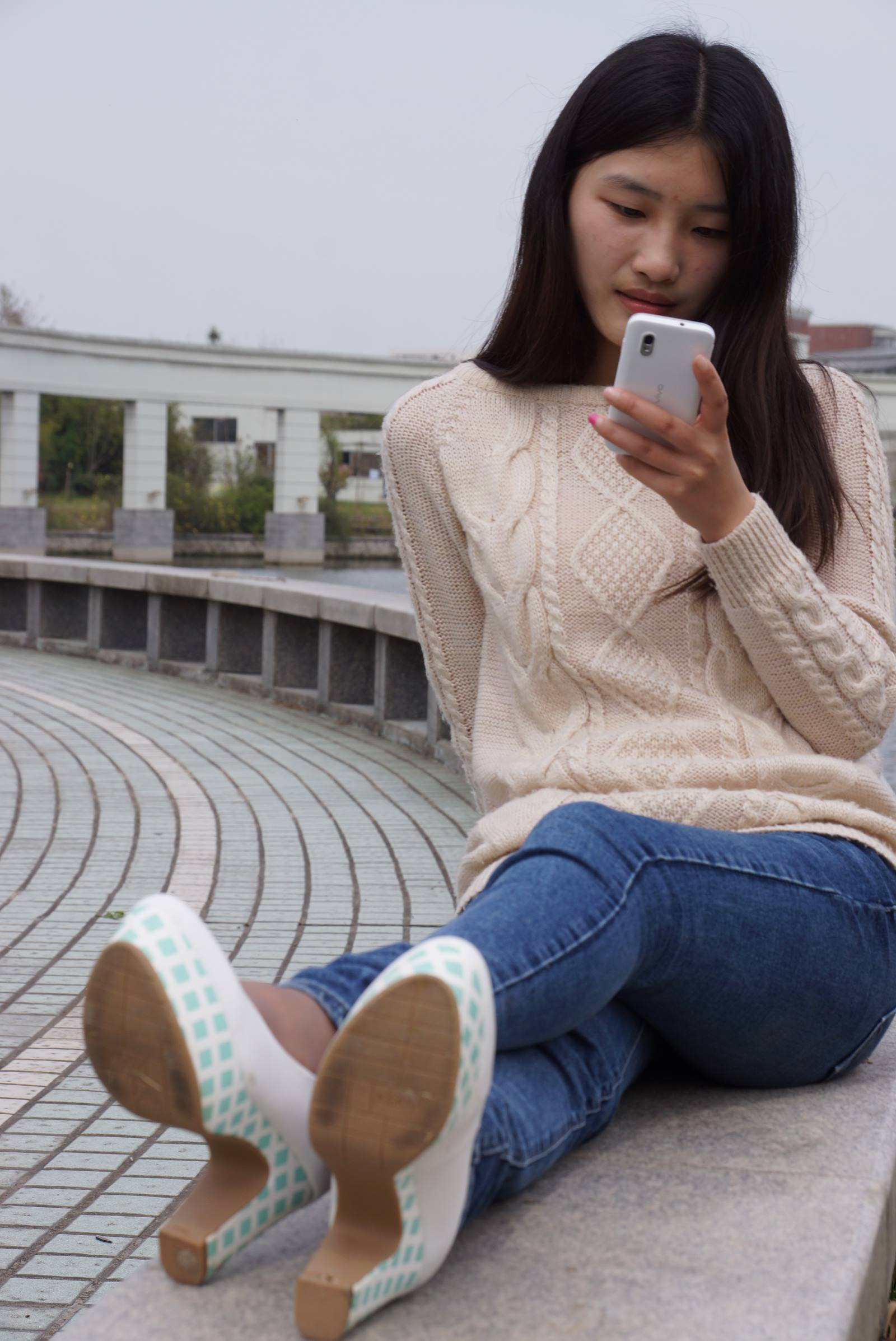 图片[16]-自由摄影 No.009 刚刚学会穿高跟鞋的大二小学妹 [99P] – 速更版-美库