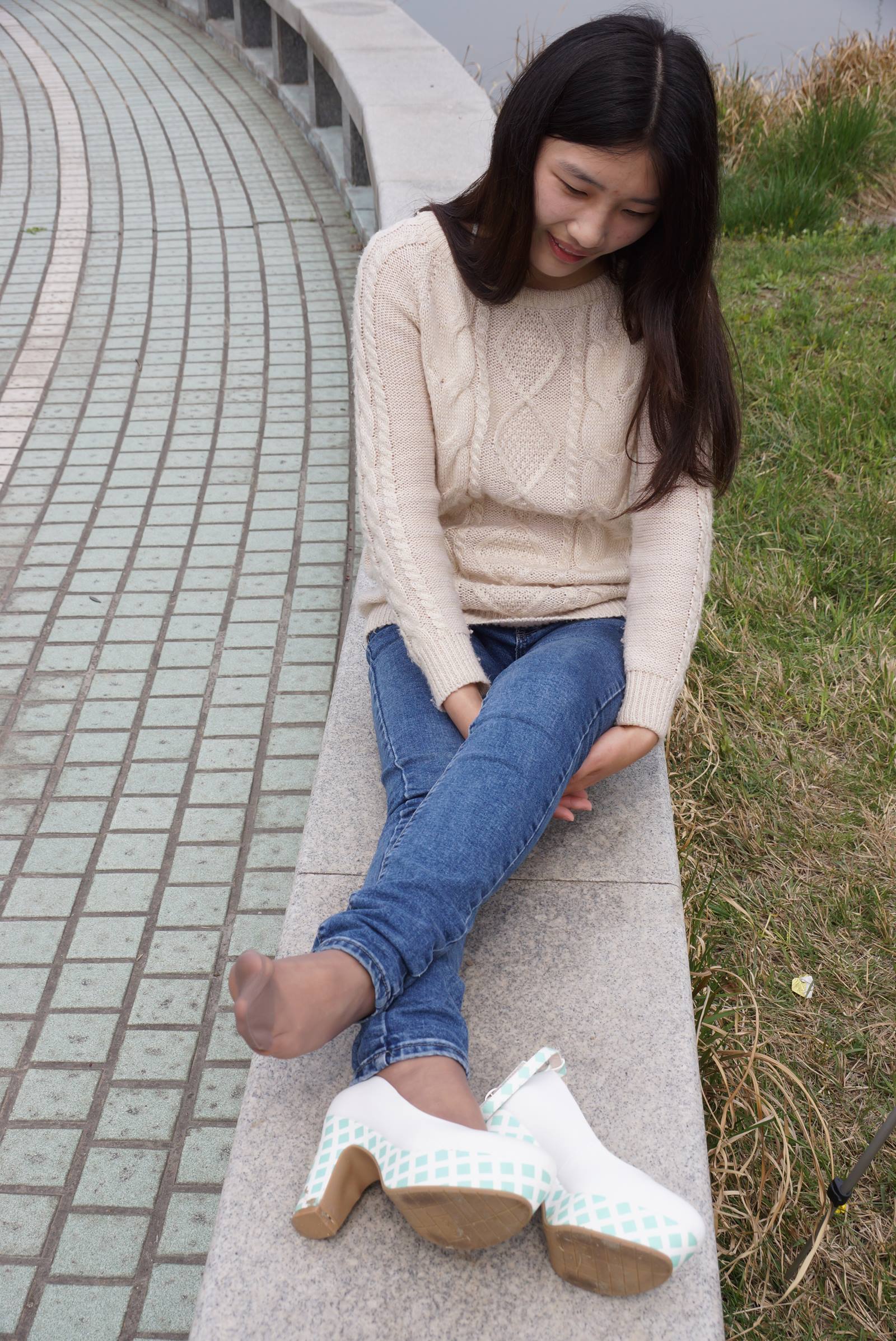 图片[38]-自由摄影 No.009 刚刚学会穿高跟鞋的大二小学妹 [99P] – 速更版-美库