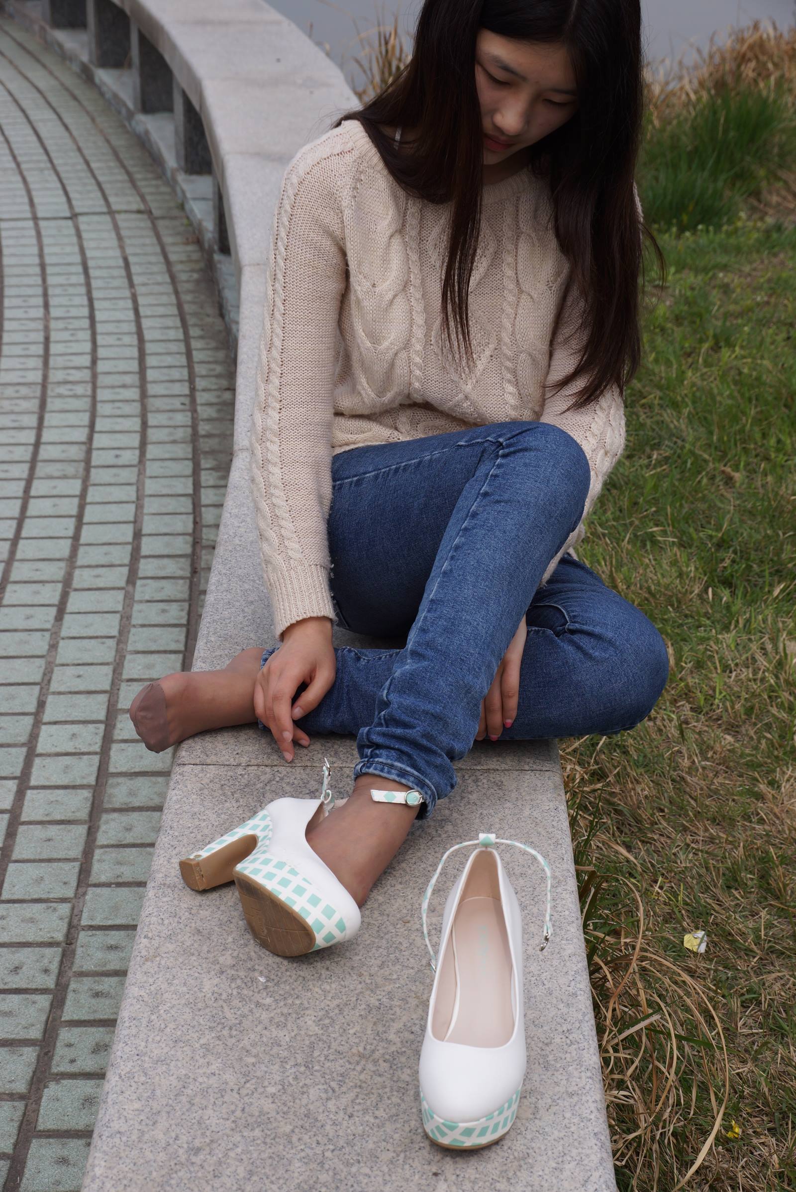 图片[40]-自由摄影 No.009 刚刚学会穿高跟鞋的大二小学妹 [99P] – 速更版-美库