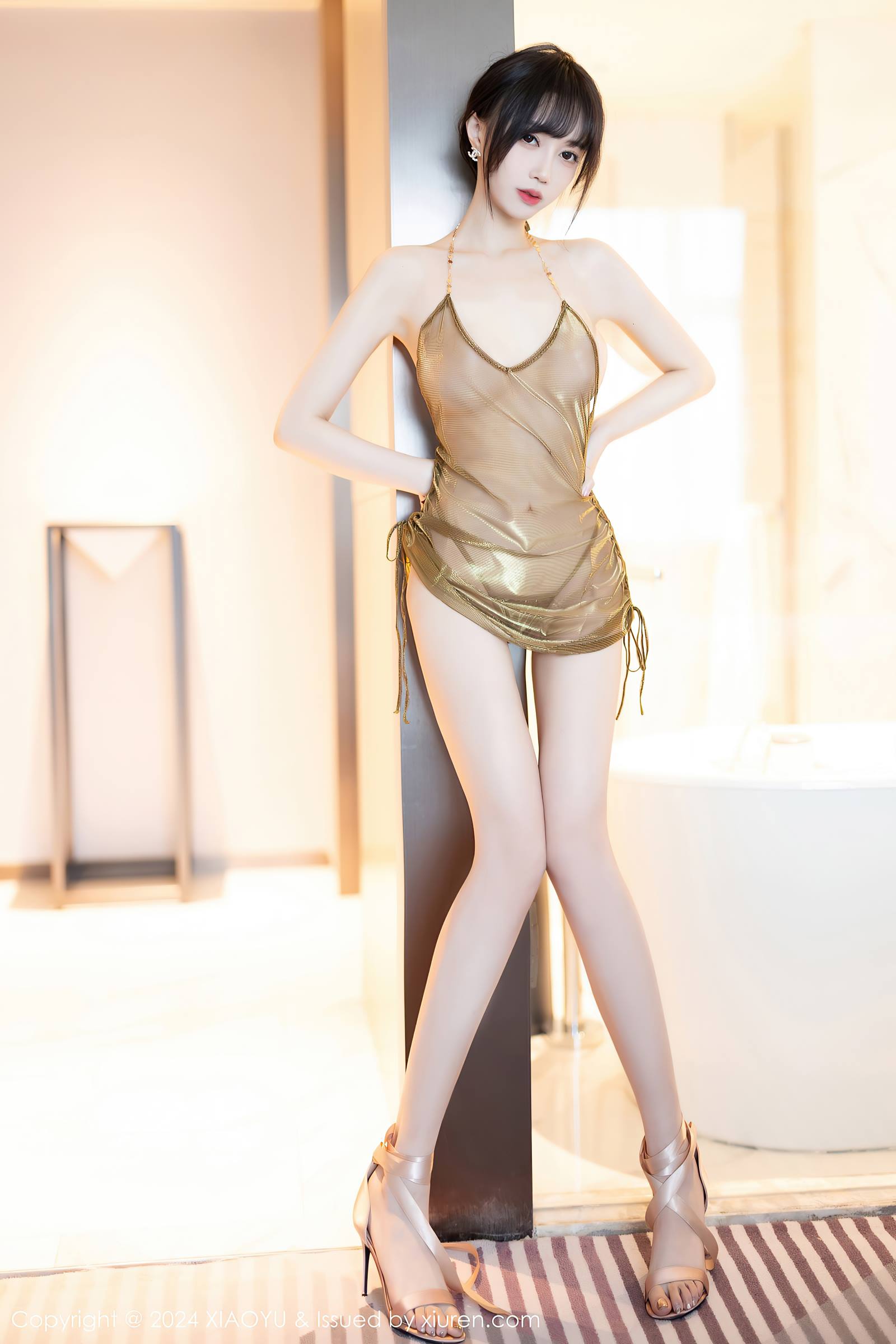 图片[43]-[XIAOYU语画界]2024.01.17 VOL.1186 玥儿玥er 绑带高跟鞋 [48+1P] – 速更版-美库