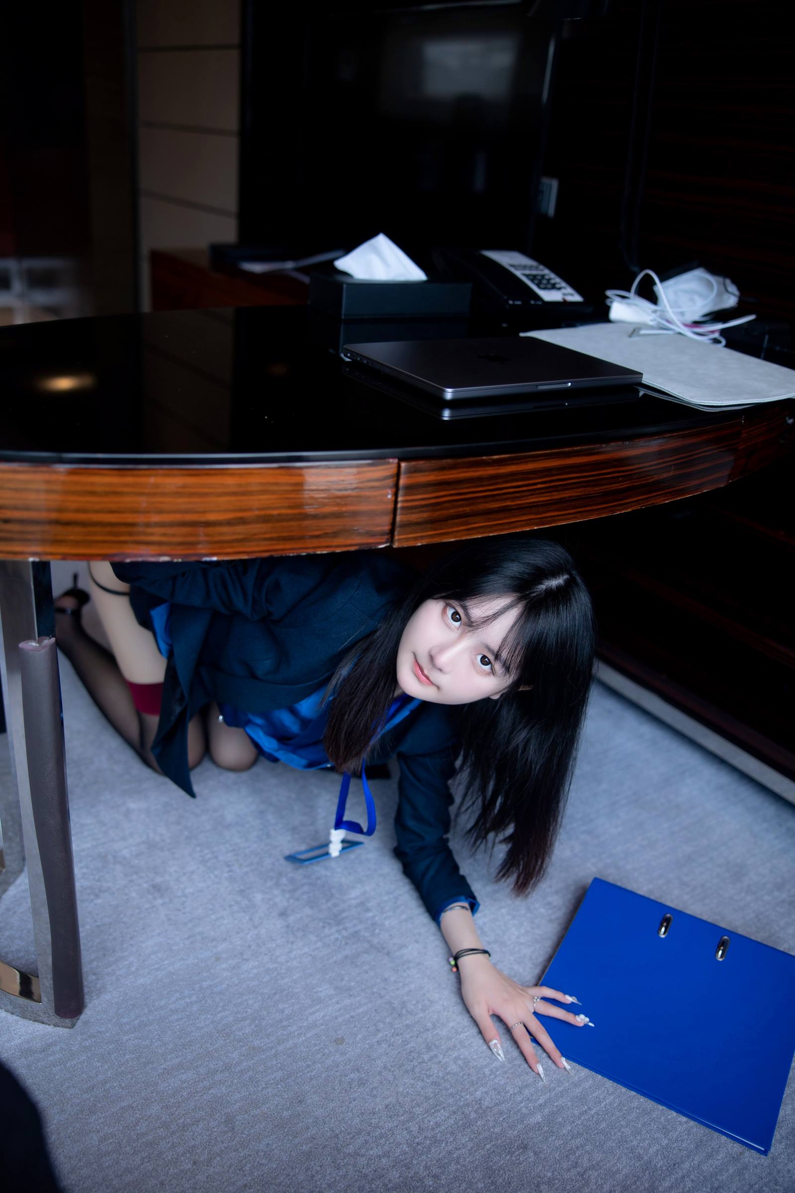 图片[24]-谢小蒽(幼幼) 性感OL紫色蕾丝[59P] – 速更版-美库