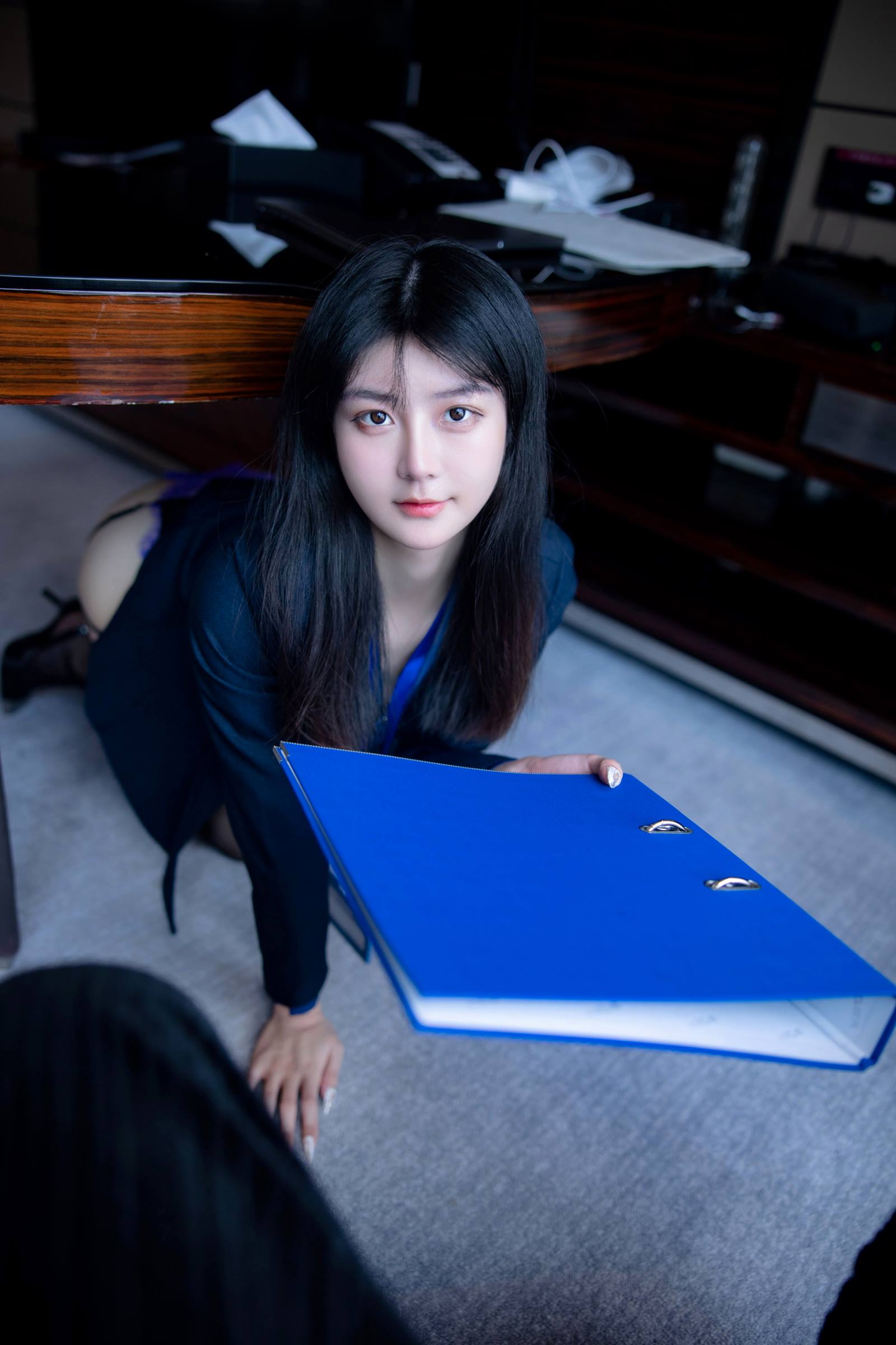 图片[27]-谢小蒽(幼幼) 性感OL紫色蕾丝[59P] – 速更版-美库