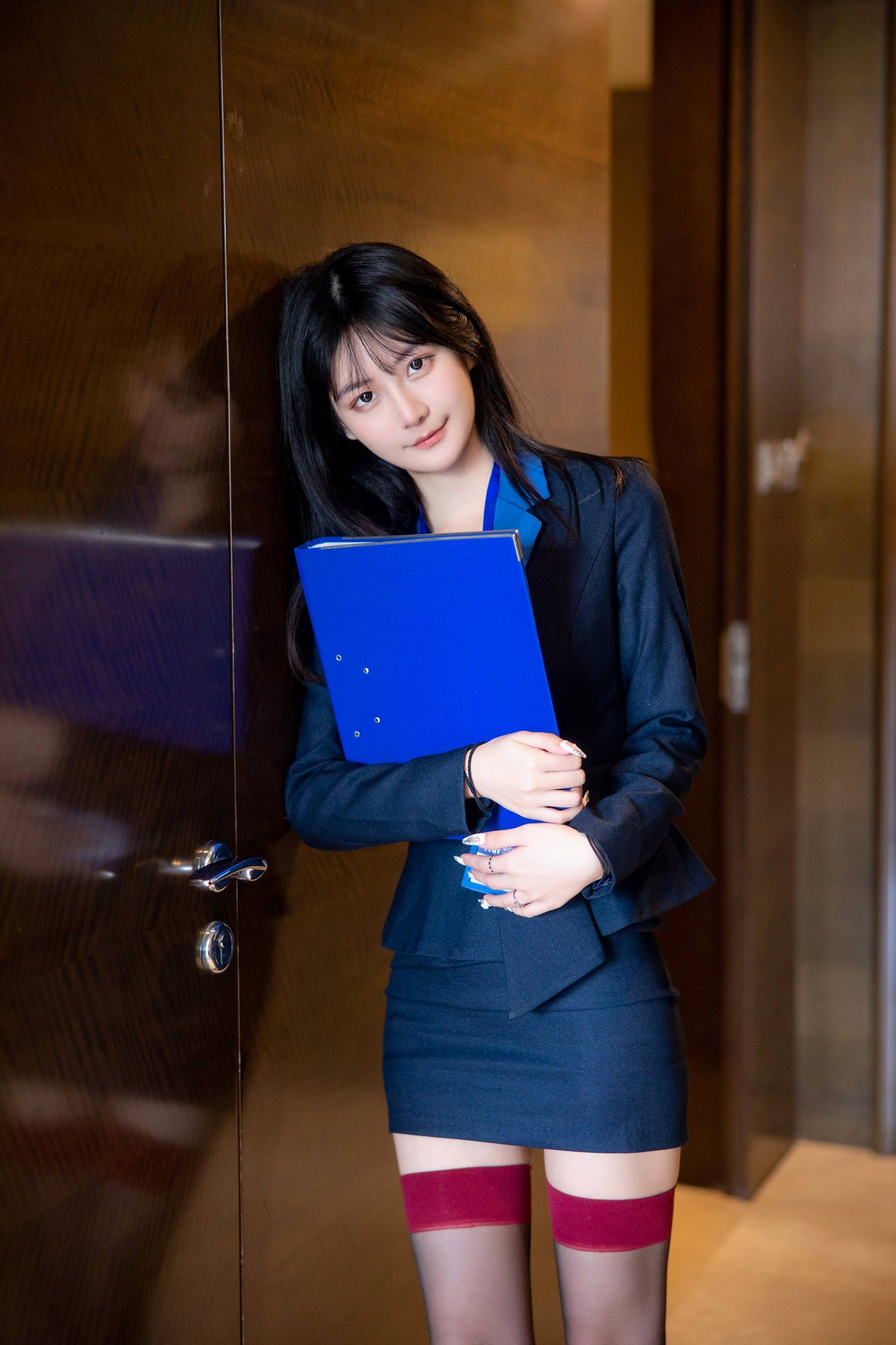 图片[58]-谢小蒽(幼幼) 性感OL紫色蕾丝[59P] – 速更版-美库