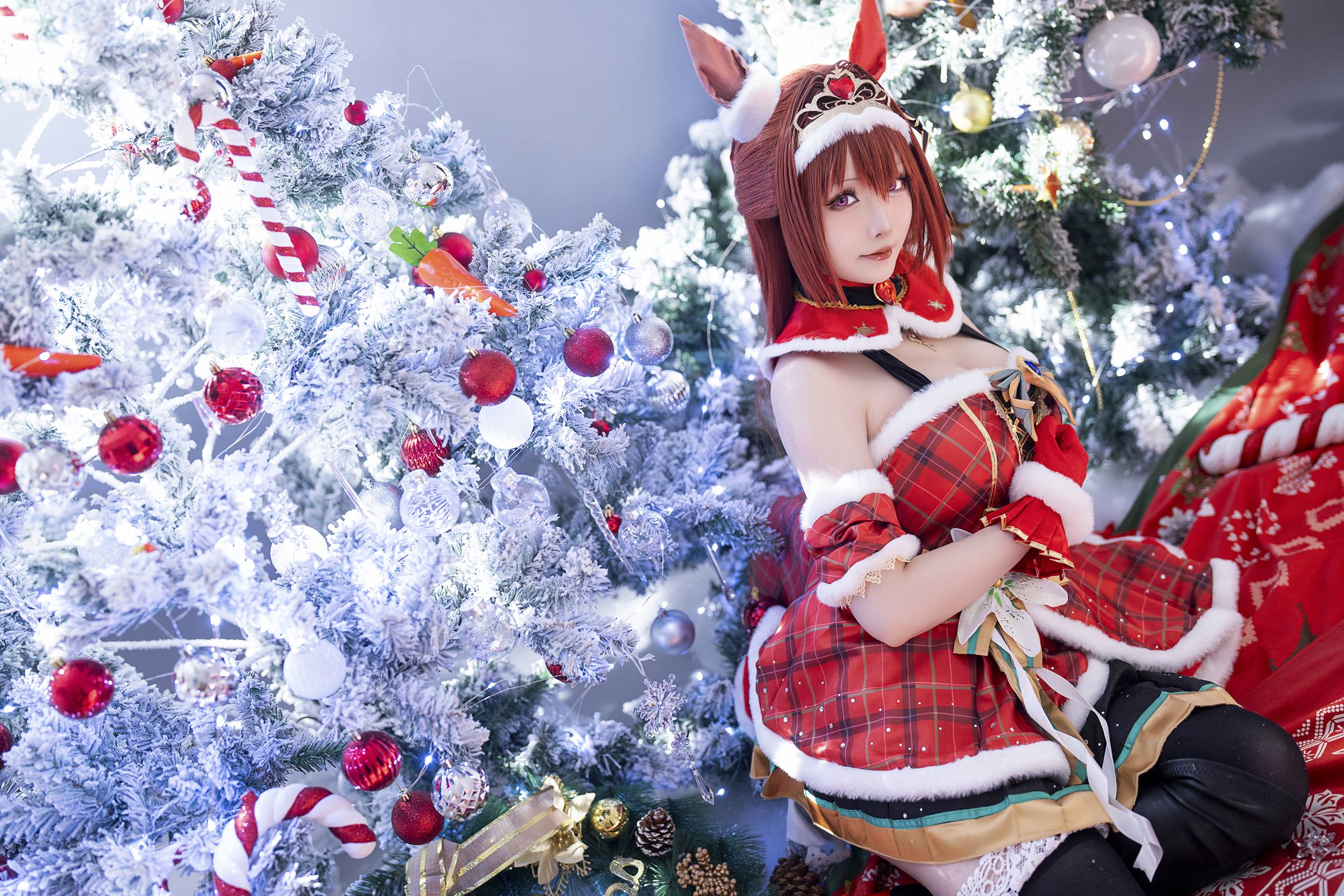 图片[18]-星之迟迟  赛马娘-大和赤骥 圣诞衣装[47P] – 速更版-美库