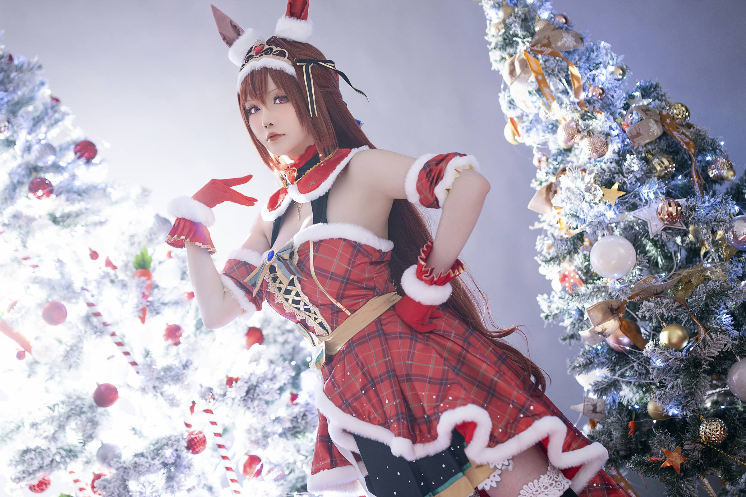图片[23]-星之迟迟  赛马娘-大和赤骥 圣诞衣装[47P] – 速更版-美库