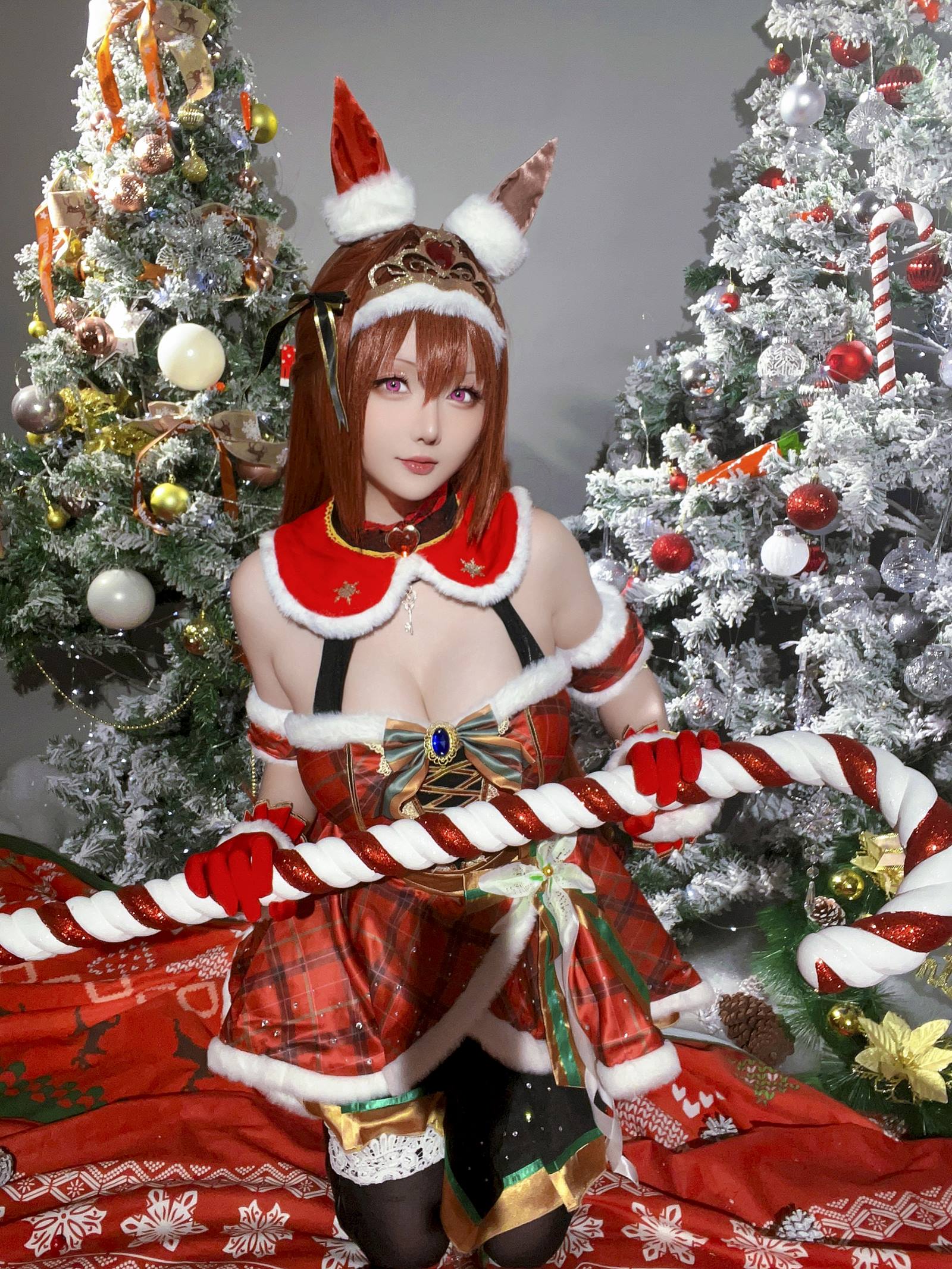 图片[29]-星之迟迟  赛马娘-大和赤骥 圣诞衣装[47P] – 速更版-美库