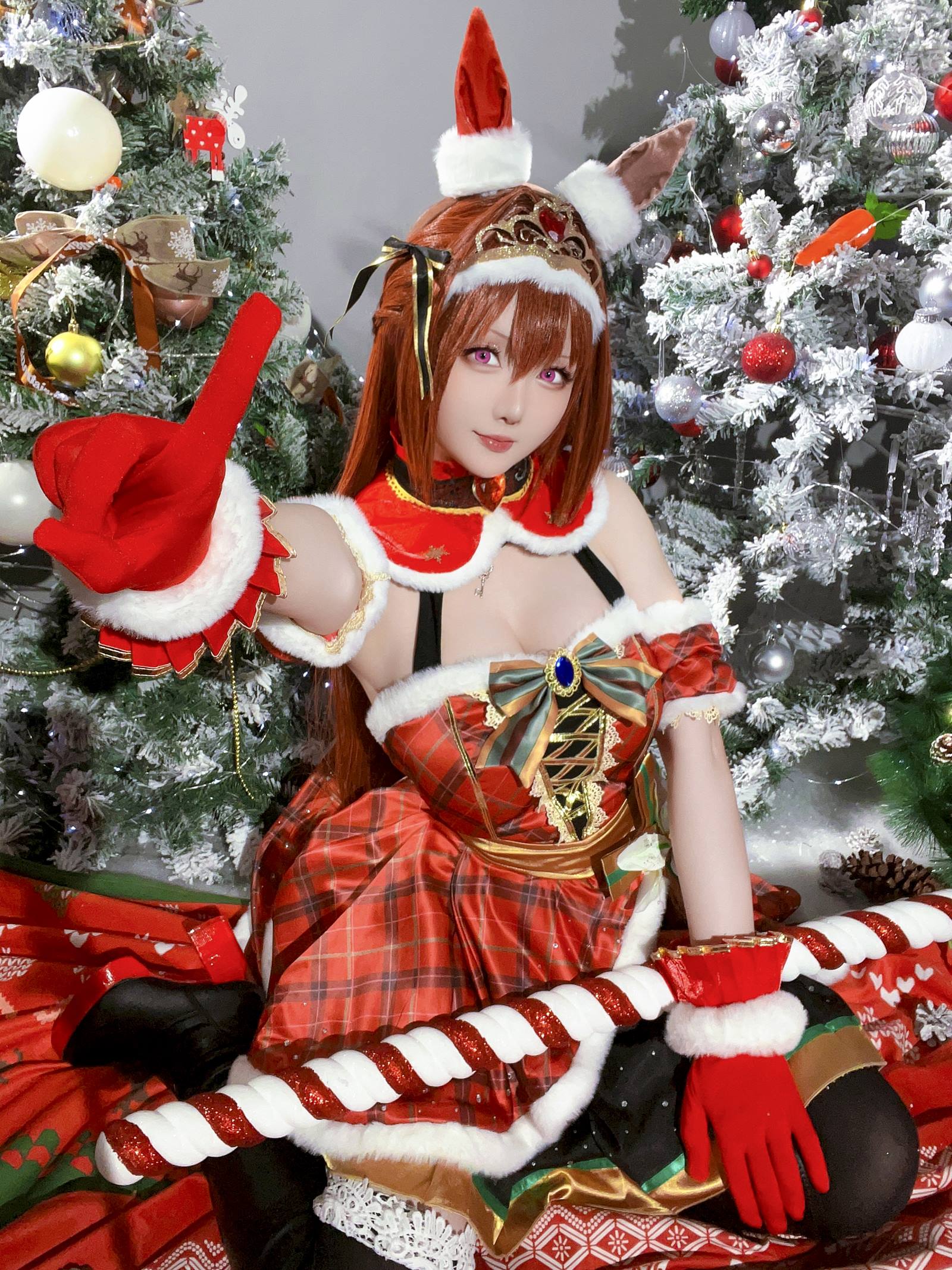 图片[33]-星之迟迟  赛马娘-大和赤骥 圣诞衣装[47P] – 速更版-美库