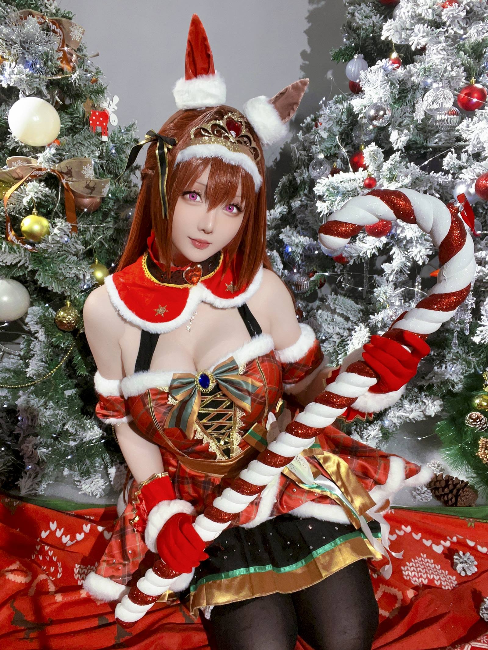 图片[36]-星之迟迟  赛马娘-大和赤骥 圣诞衣装[47P] – 速更版-美库