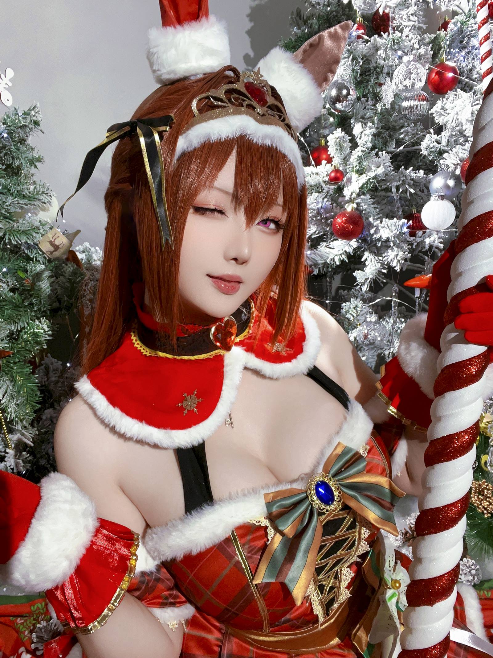 图片[40]-星之迟迟  赛马娘-大和赤骥 圣诞衣装[47P] – 速更版-美库