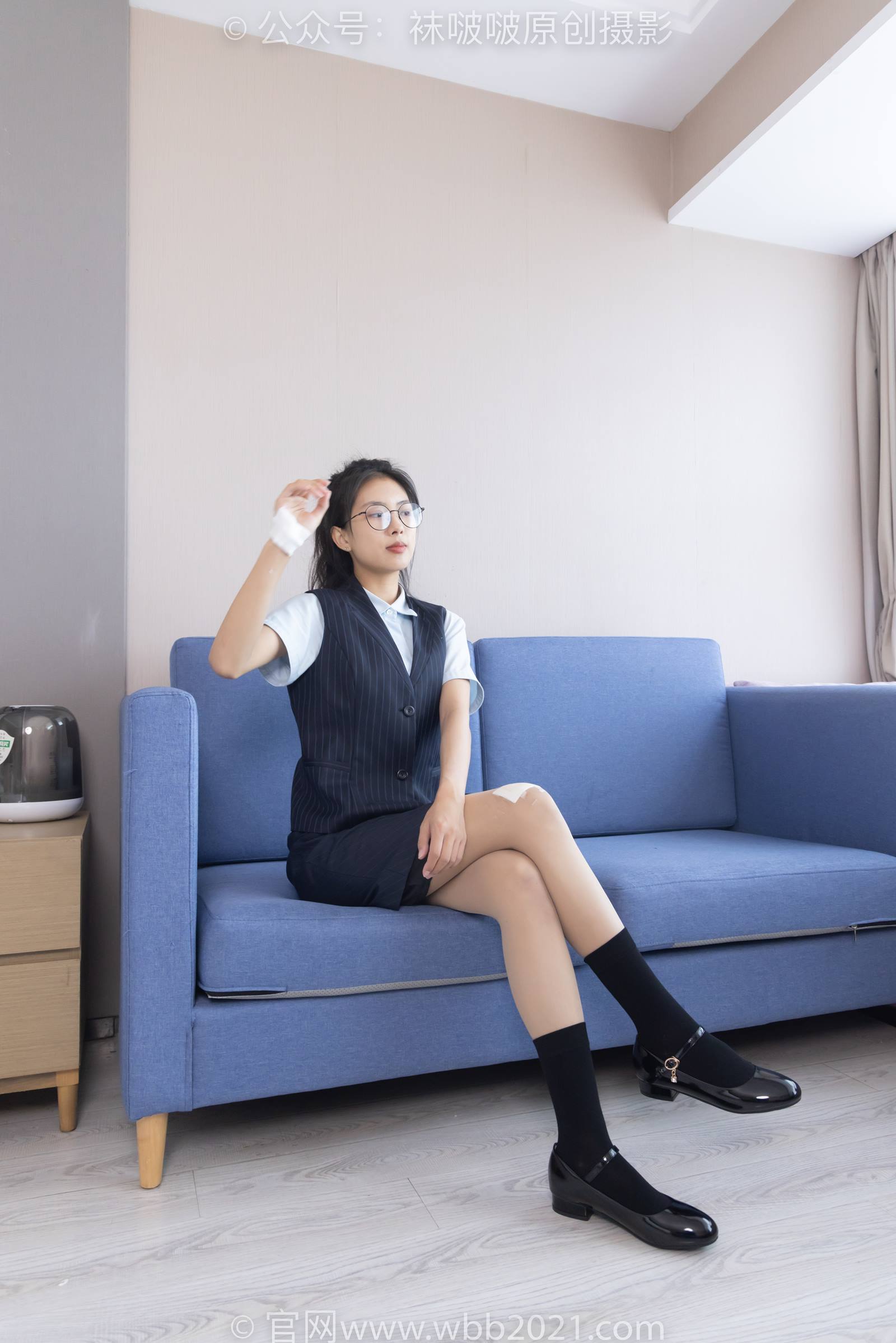 图片[10]-[BoBoSocks袜啵啵]NO.324 奶油-高跟鞋、皮鞋、黑棉袜、油亮肉丝[140P] – 速更版-美库