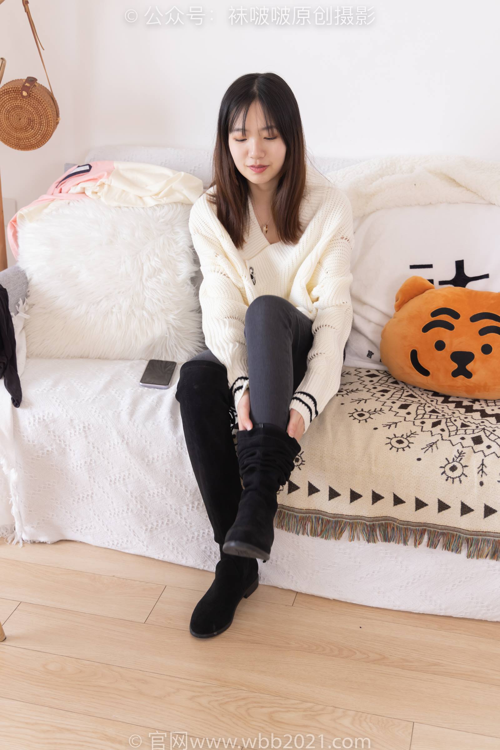 图片[25]-[BoBoSocks袜啵啵]NO.326 小甜豆-长靴、油亮灰丝、裤里丝[155P] – 速更版-美库