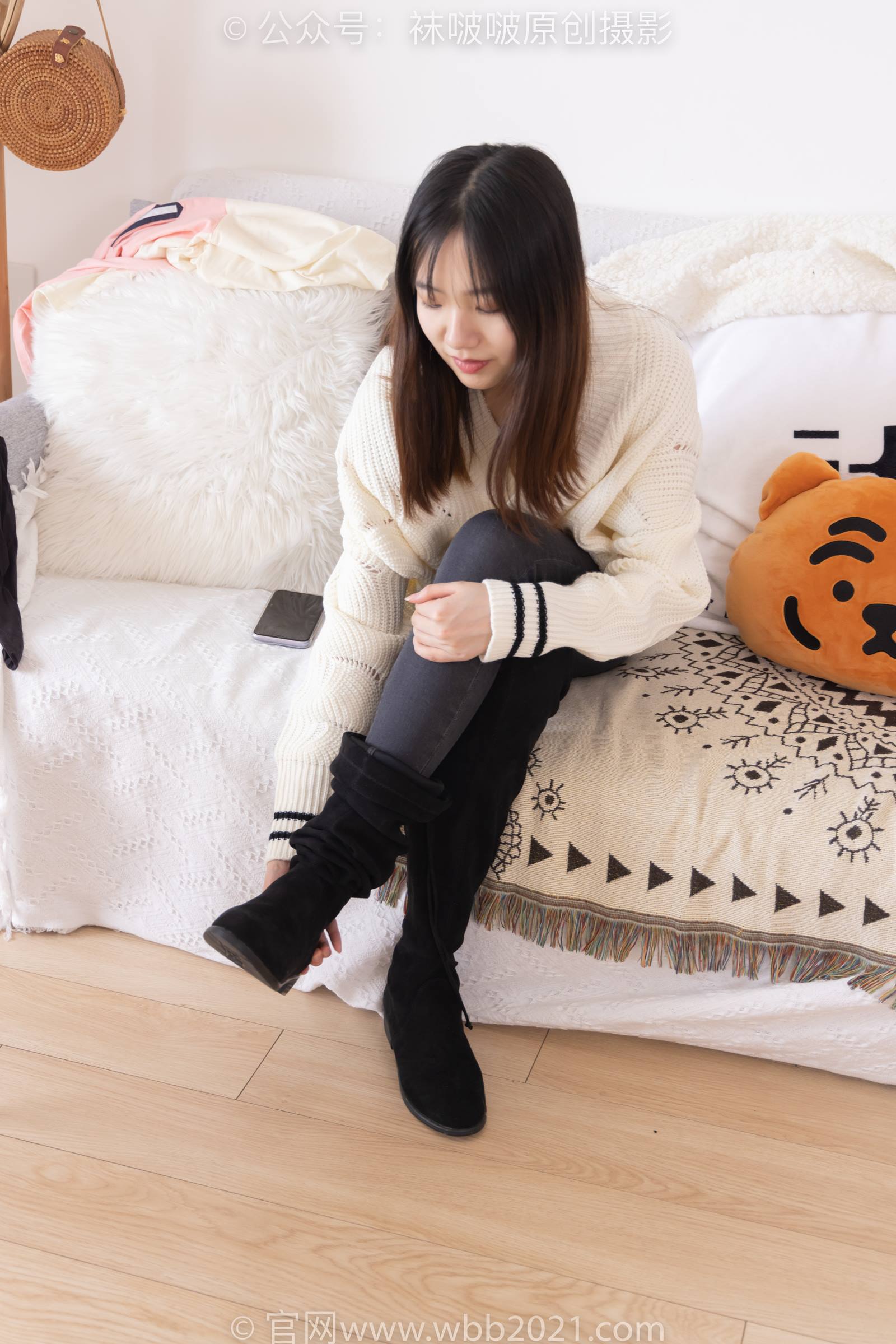 图片[26]-[BoBoSocks袜啵啵]NO.326 小甜豆-长靴、油亮灰丝、裤里丝[155P] – 速更版-美库