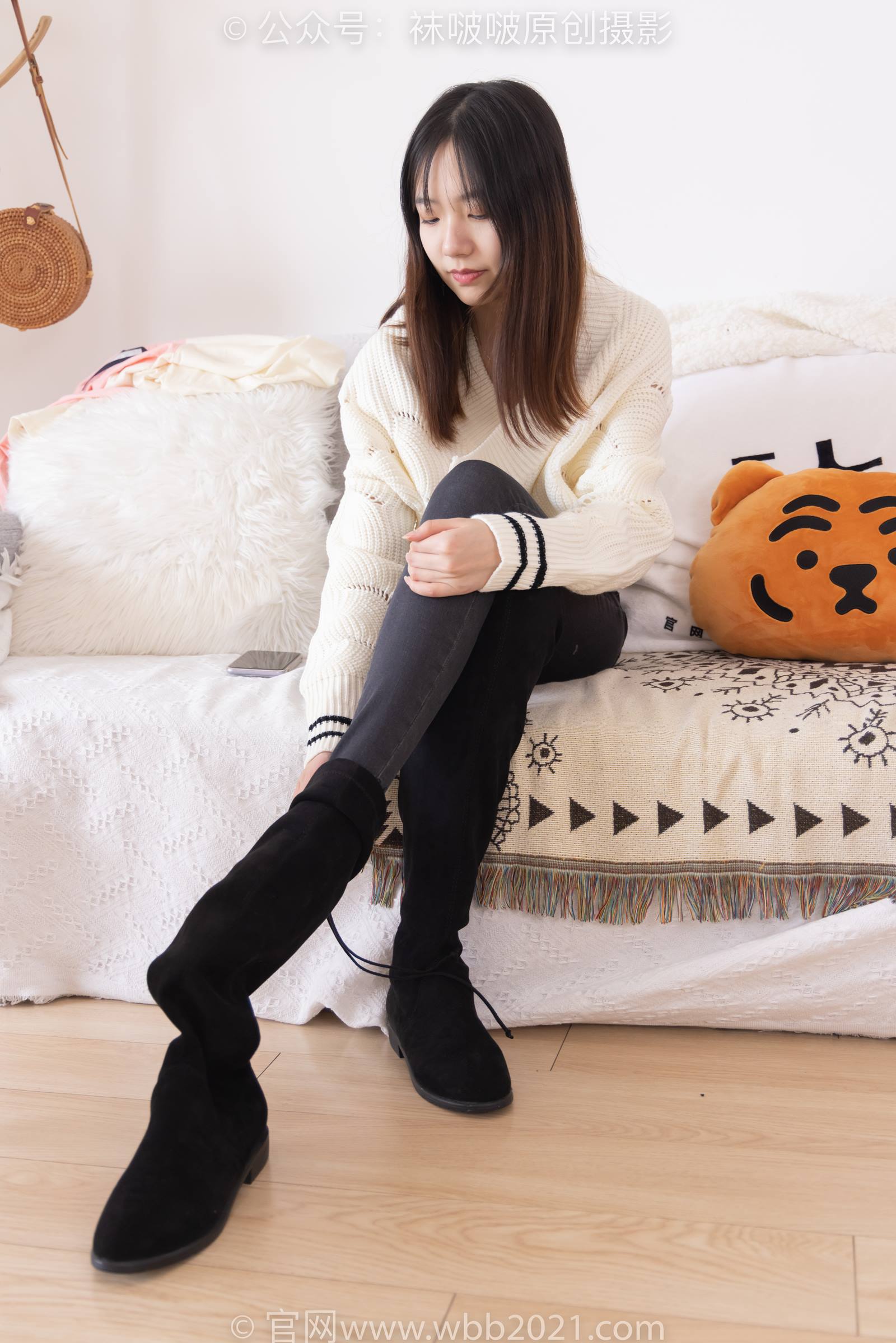 图片[27]-[BoBoSocks袜啵啵]NO.326 小甜豆-长靴、油亮灰丝、裤里丝[155P] – 速更版-美库