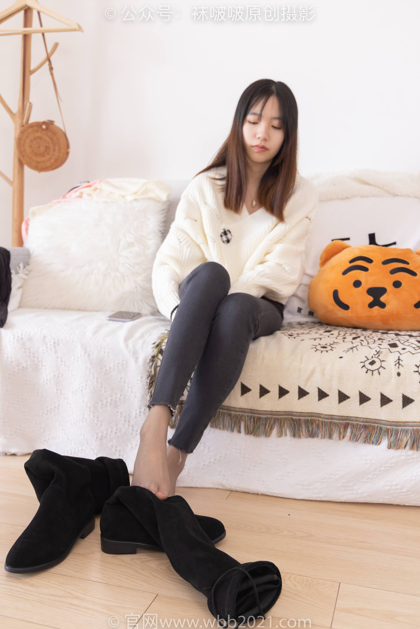 图片[33]-[BoBoSocks袜啵啵]NO.326 小甜豆-长靴、油亮灰丝、裤里丝[155P] – 速更版-美库