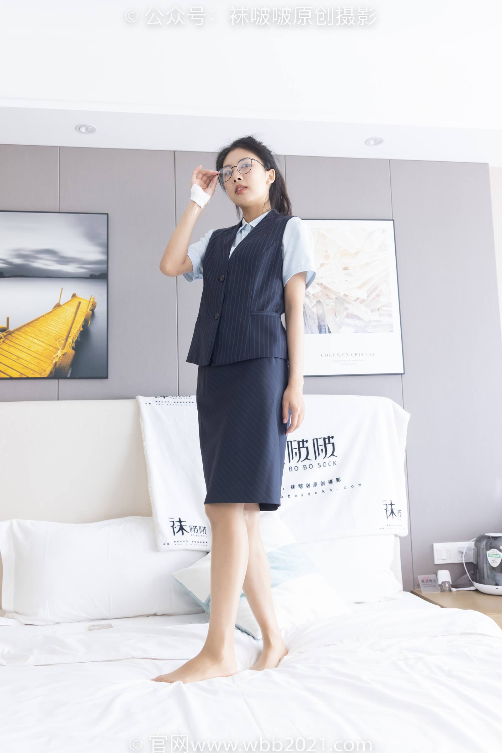 图片[123]-[BoBoSocks袜啵啵]NO.324 奶油-高跟鞋、皮鞋、黑棉袜、油亮肉丝[140P] – 速更版-美库