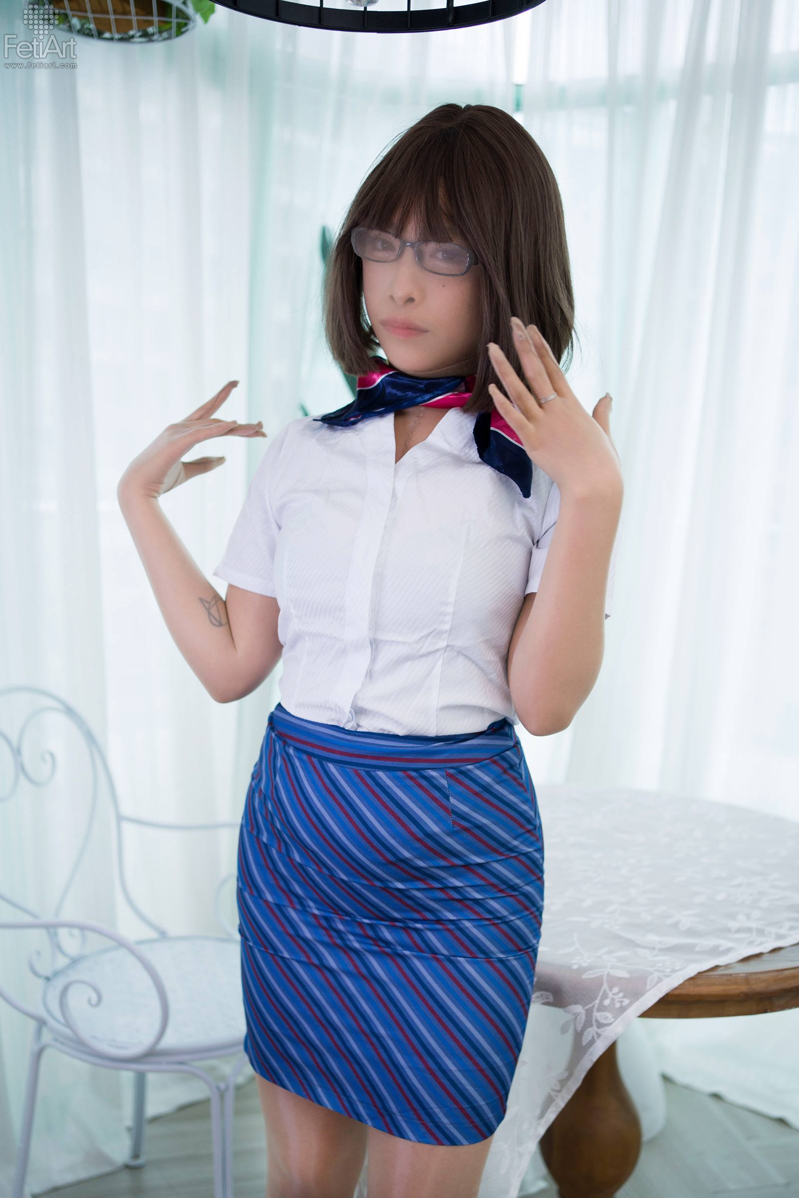 图片[22]-[FetiArt尚物集]NO.00074 Stewardess’s Special Interests[46P] – 速更版-美库