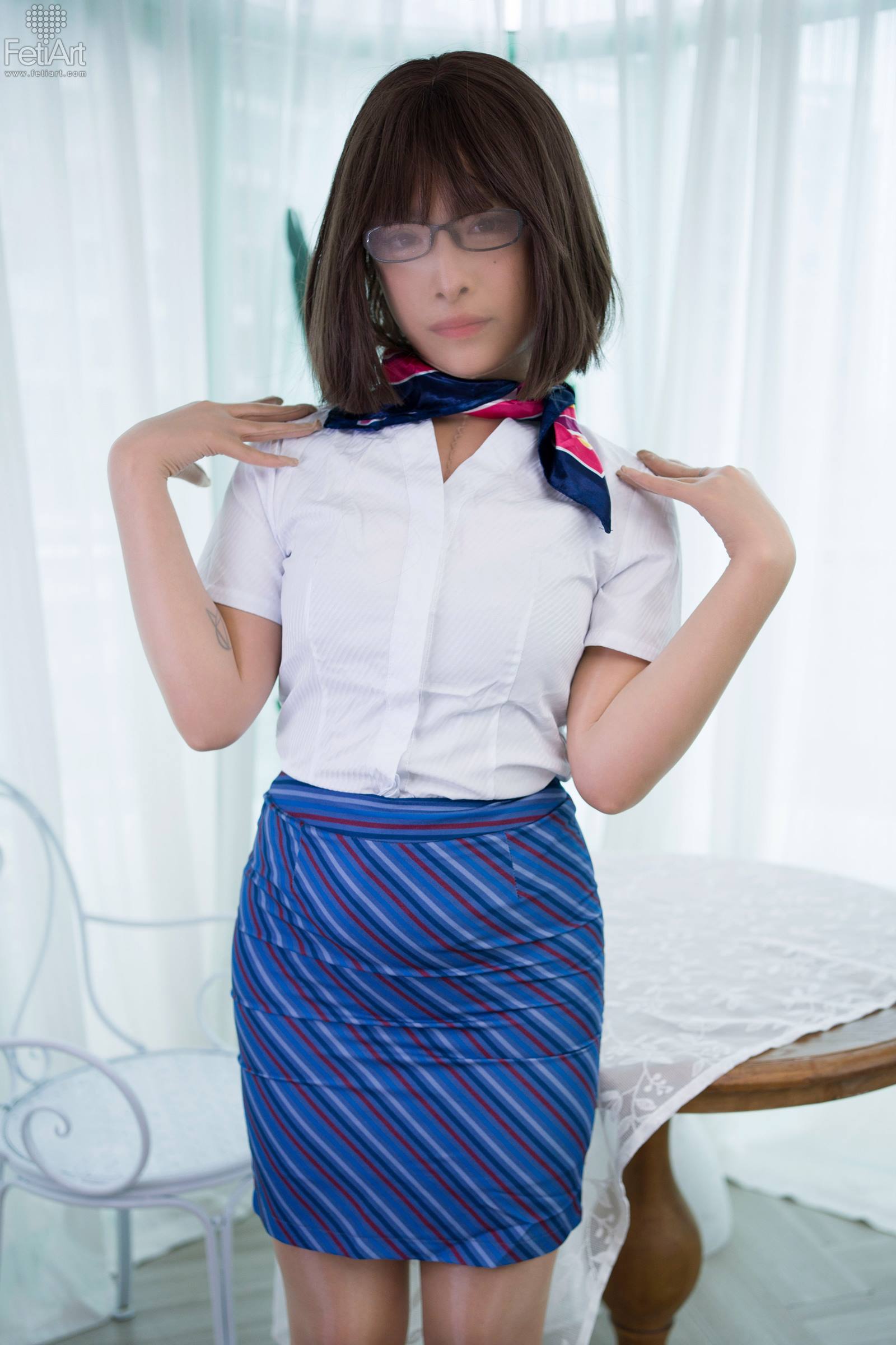 图片[24]-[FetiArt尚物集]NO.00074 Stewardess’s Special Interests[46P] – 速更版-美库