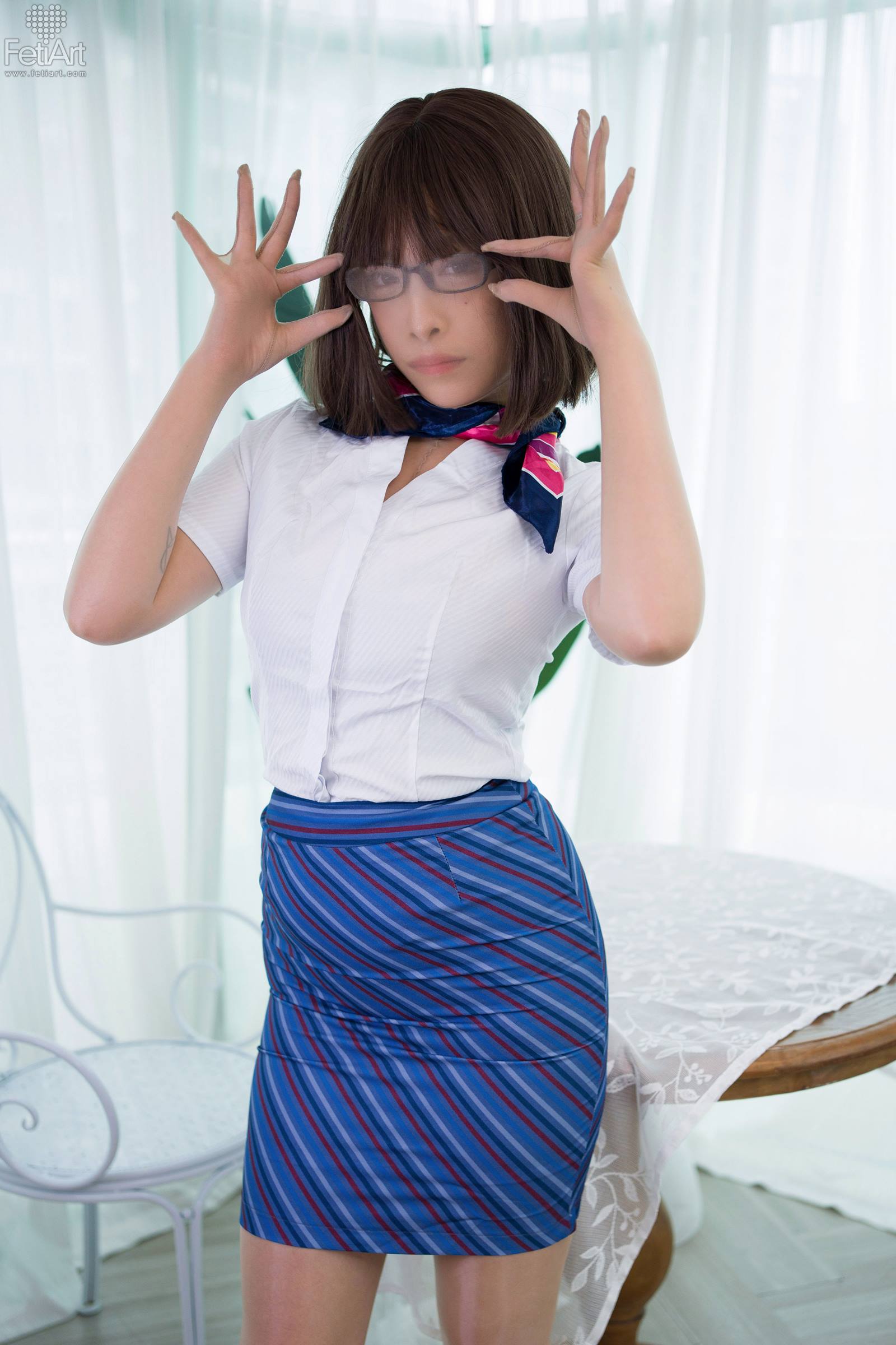 图片[25]-[FetiArt尚物集]NO.00074 Stewardess’s Special Interests[46P] – 速更版-美库