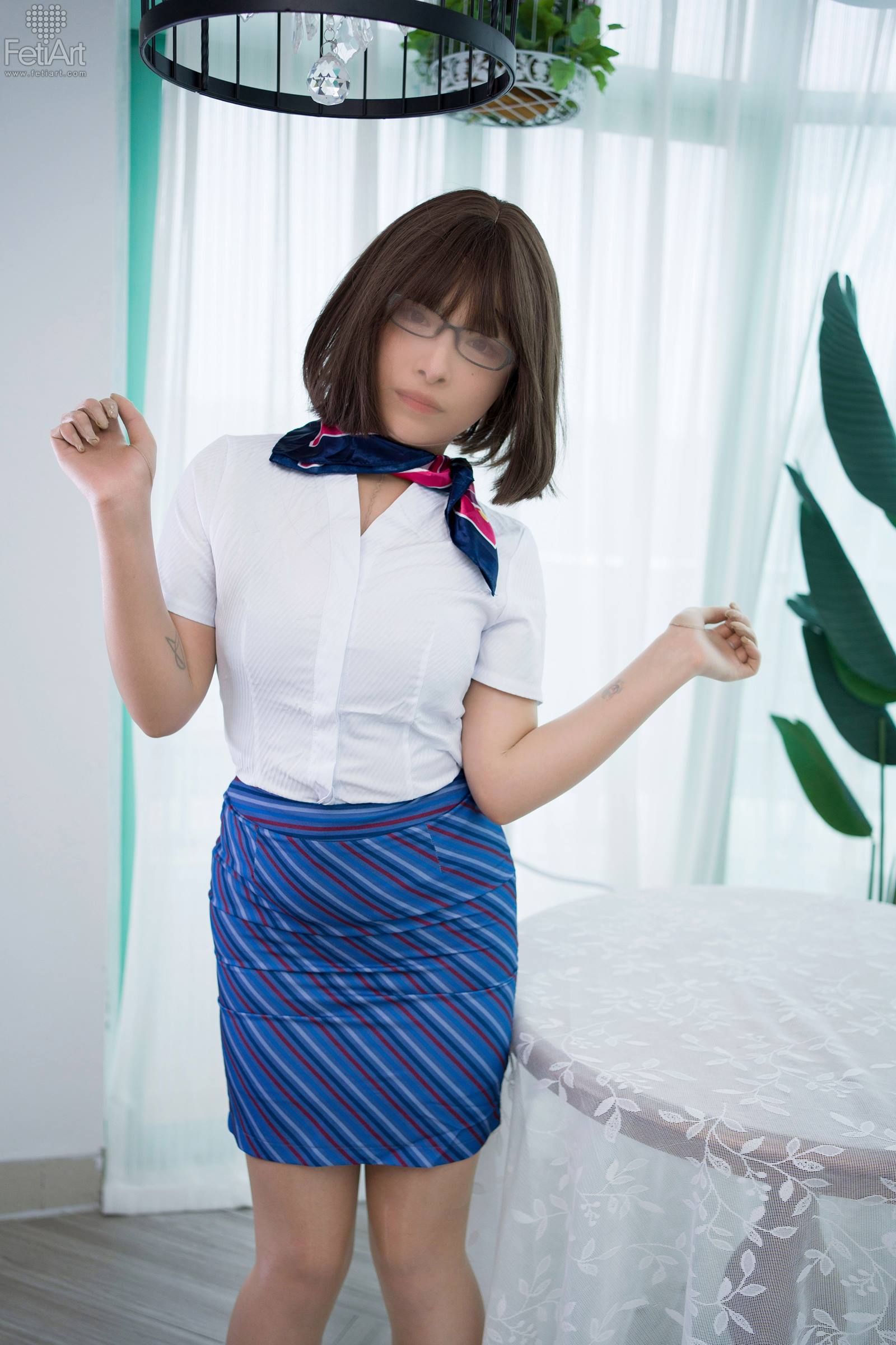 图片[28]-[FetiArt尚物集]NO.00074 Stewardess’s Special Interests[46P] – 速更版-美库