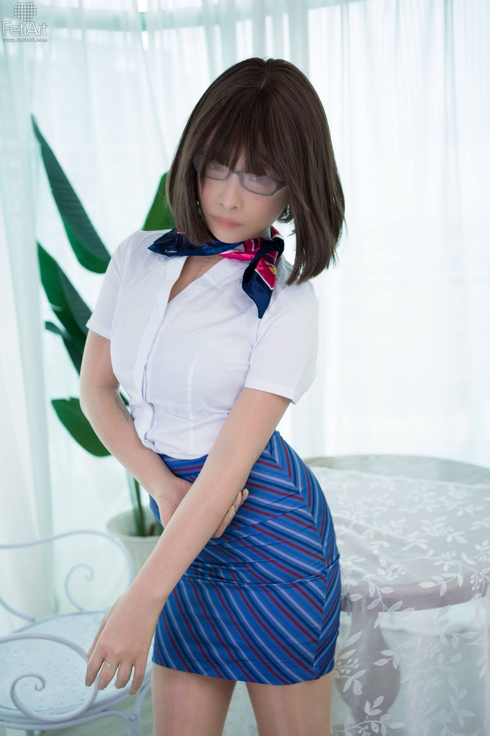 图片[34]-[FetiArt尚物集]NO.00074 Stewardess’s Special Interests[46P] – 速更版-美库